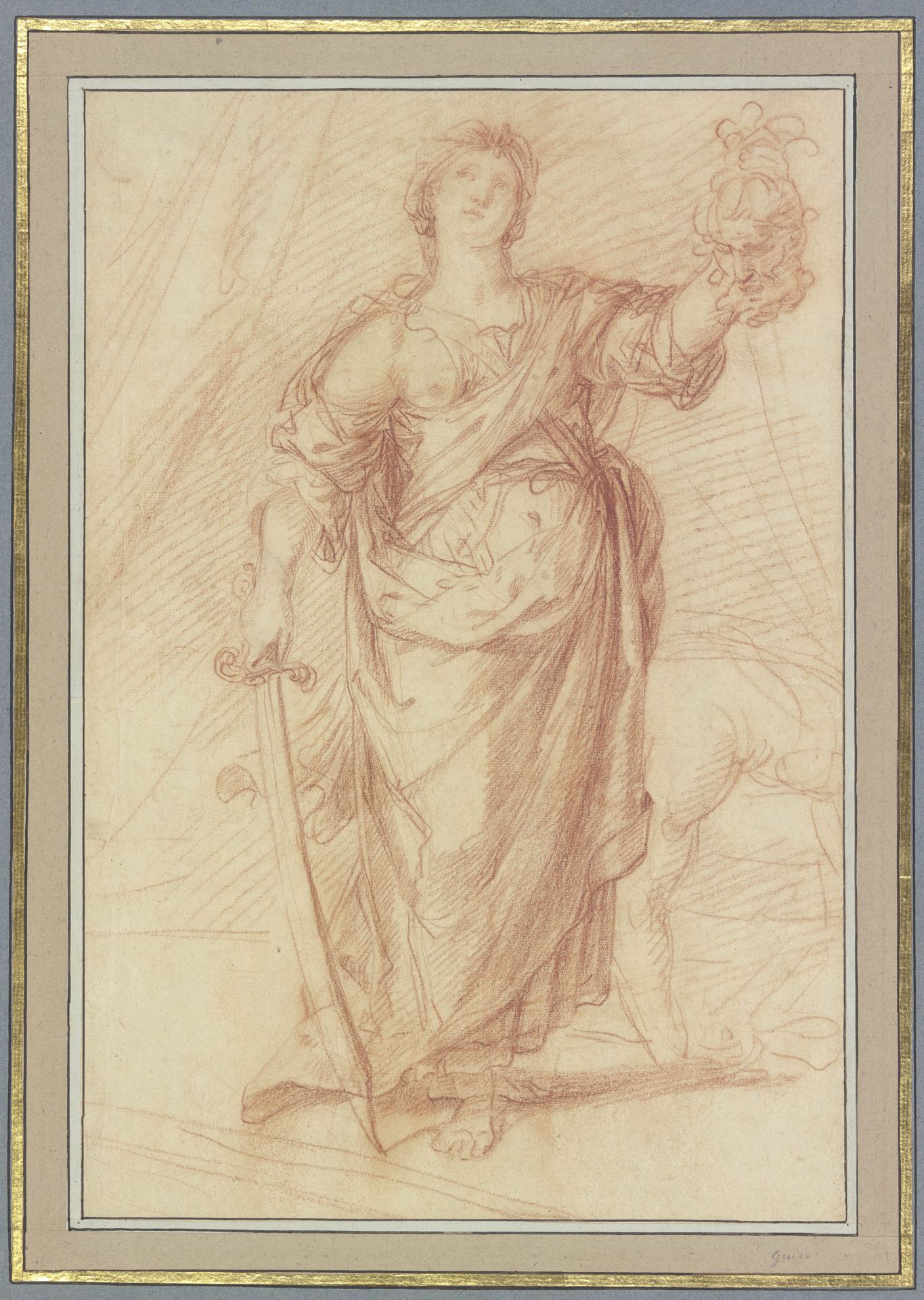 Judith mit dem abgeschlagenen Haupt des Holofernes by Guido Reni
