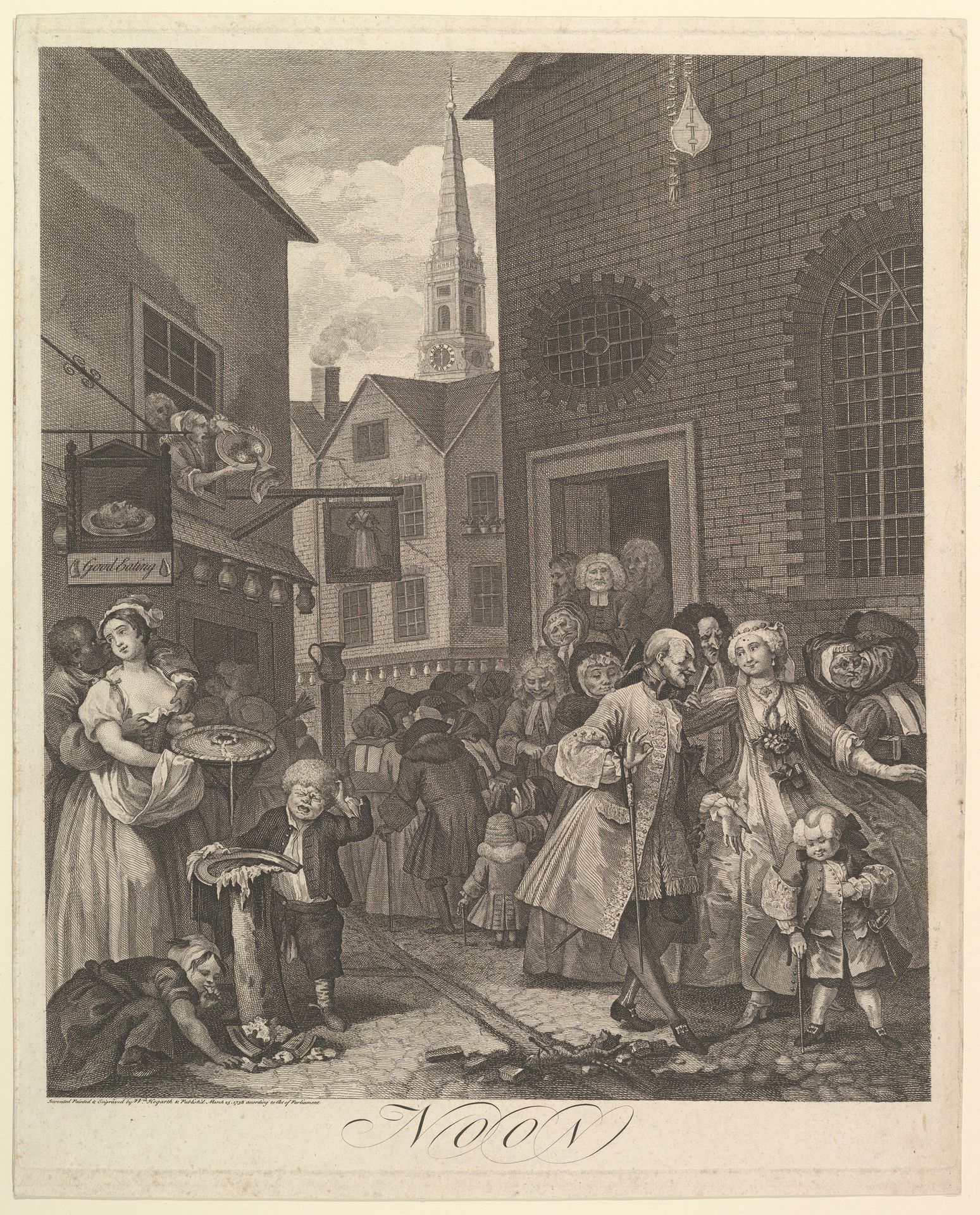 Noon (The Four Times of Day) by William Hogarth