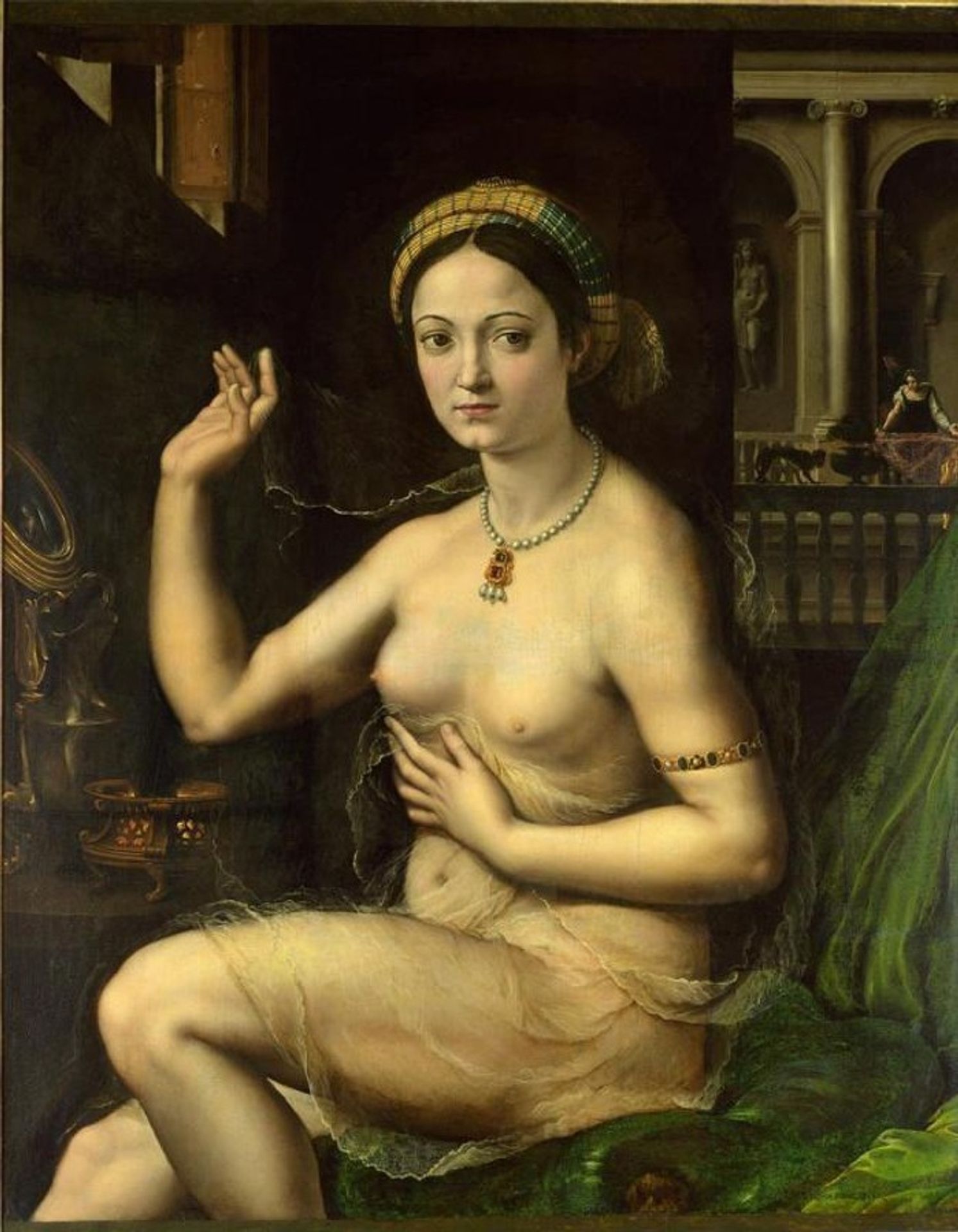 Woman Before the Mirror by Giulio Romano