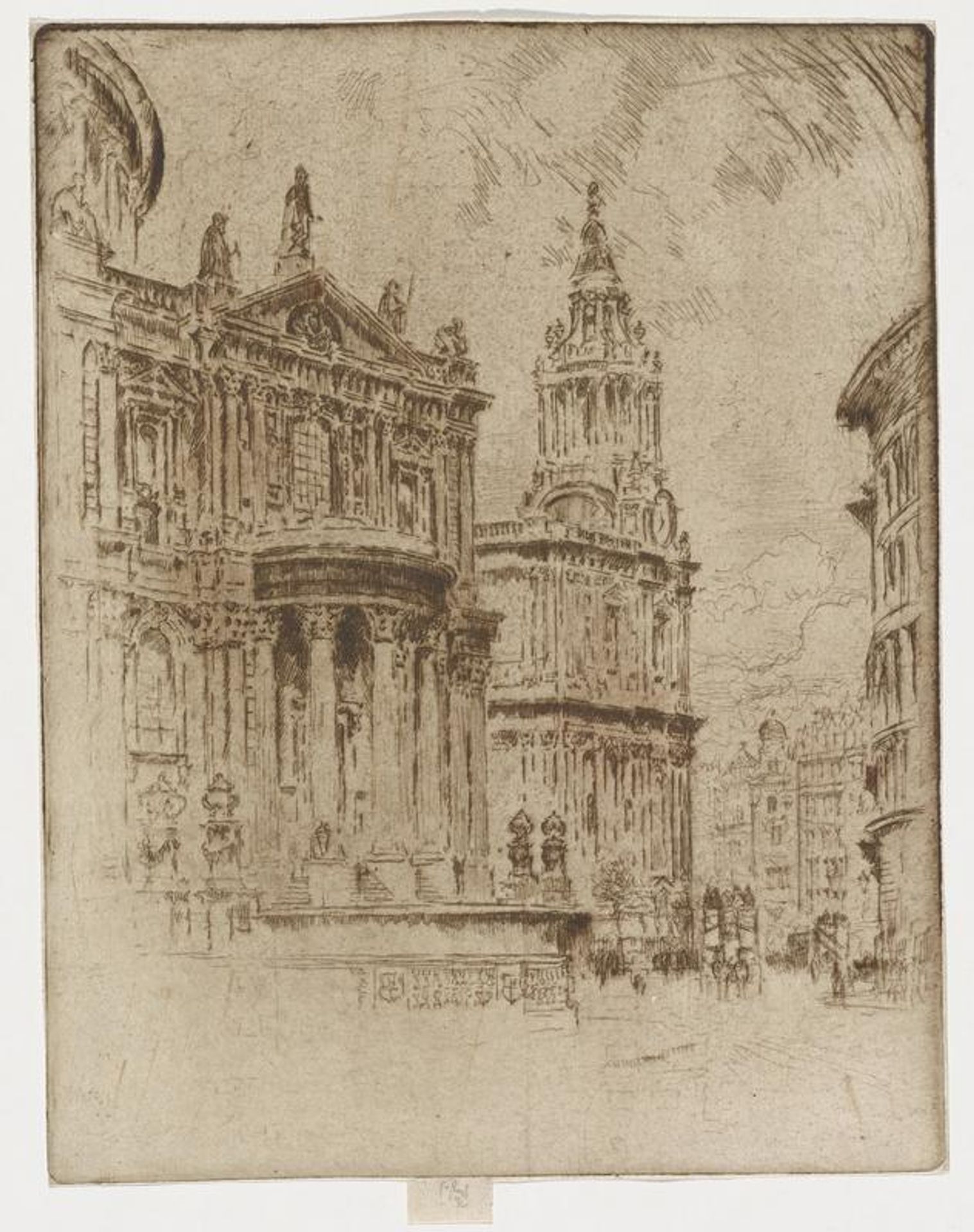 The North Porch by Joseph Pennell