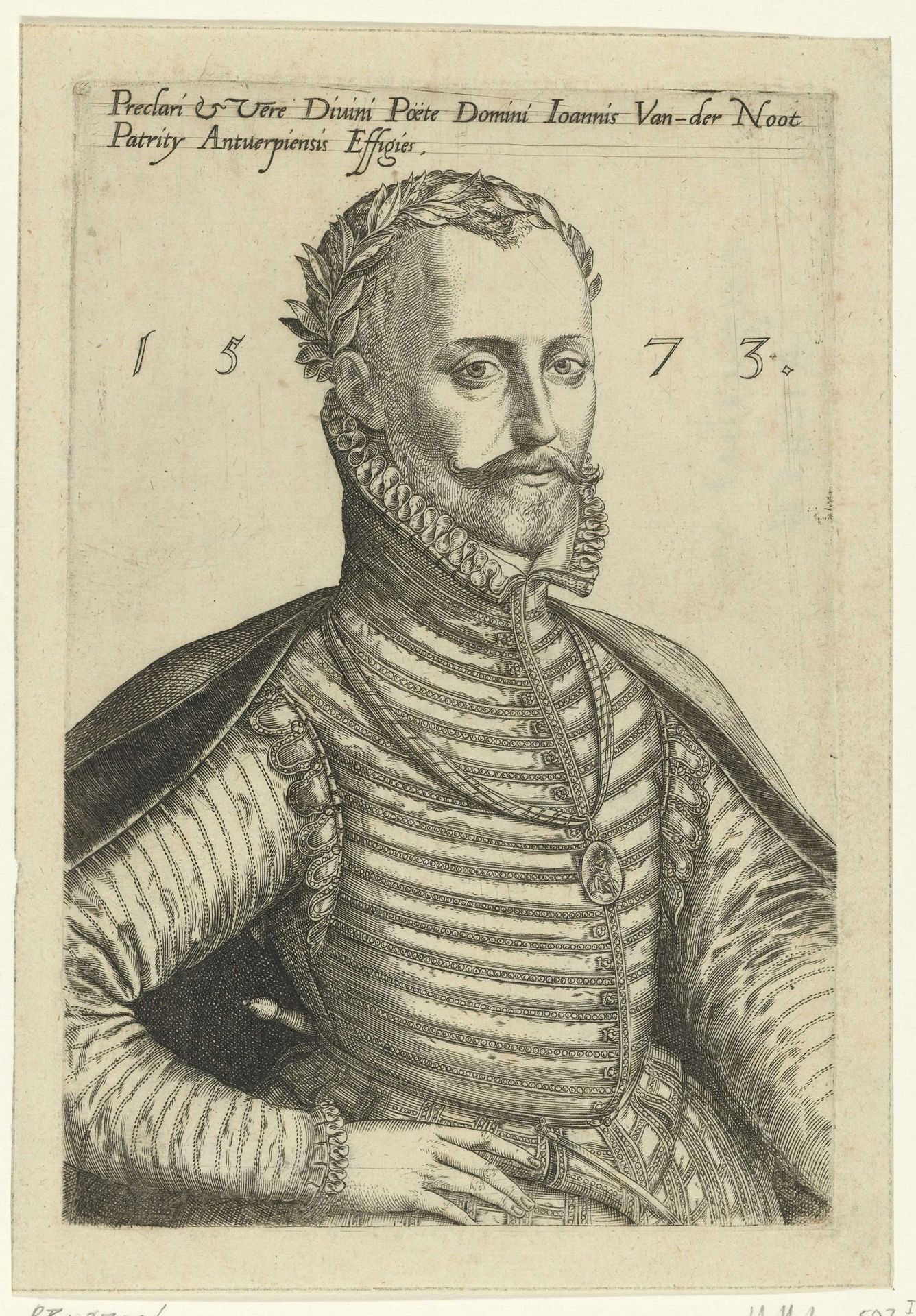 Portret van Jan van der Noot by Abraham de Bruyn