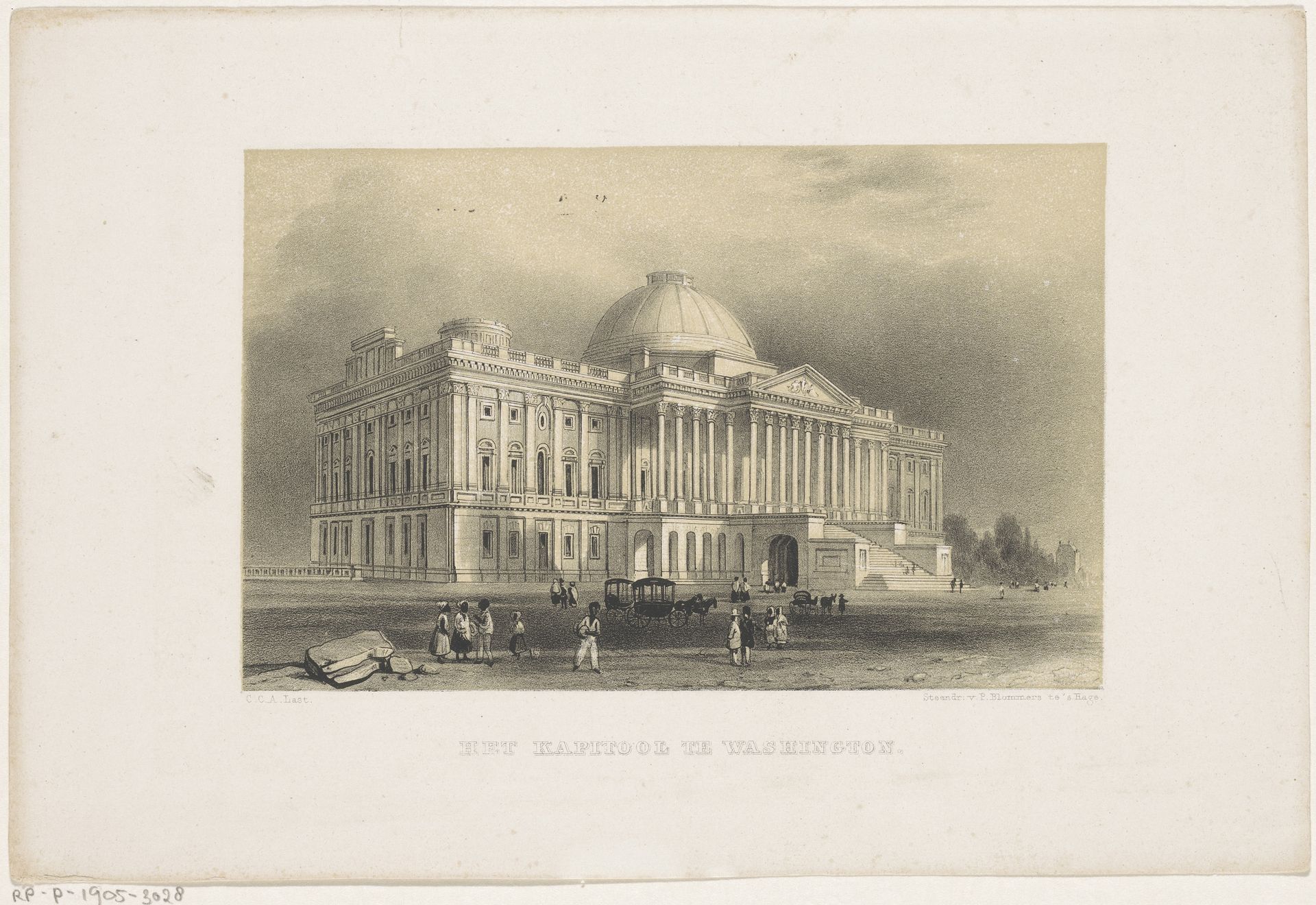 Capitool in Washington by Carel Christiaan Antony Last