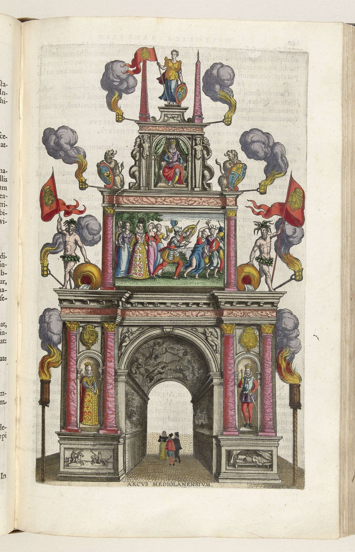 Milanese triomfpoort, 1599 by Pieter van der (I) Borcht