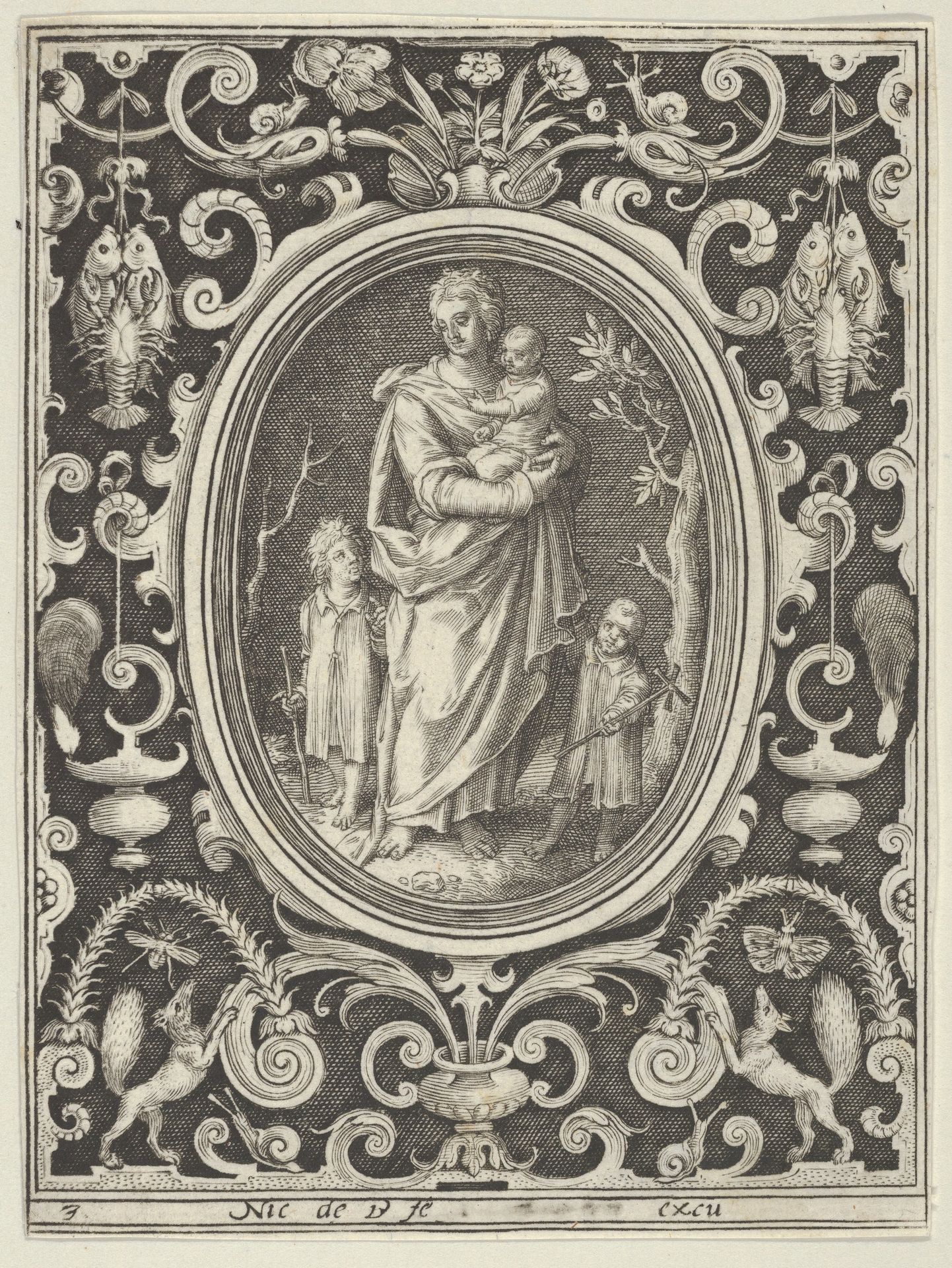 Charity, from the Cardinal Virtues by Nicolaes de Bruyn