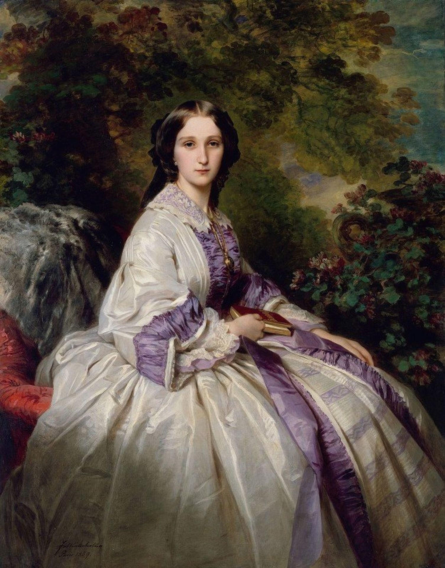 Countess Alexander Nikolaevitch Lamsdorff by Franz Xaver Winterhalter