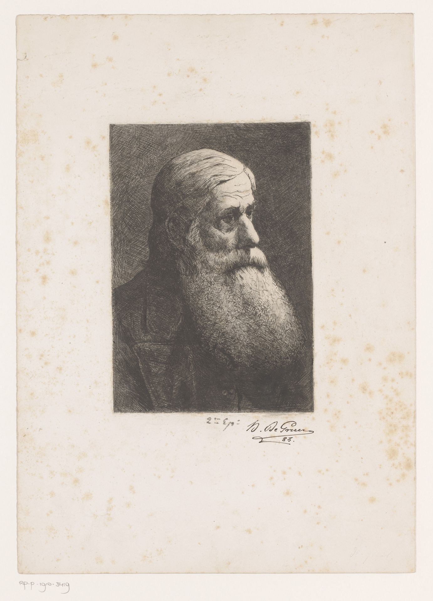 Portret van een onbekende man by Henri De Graer