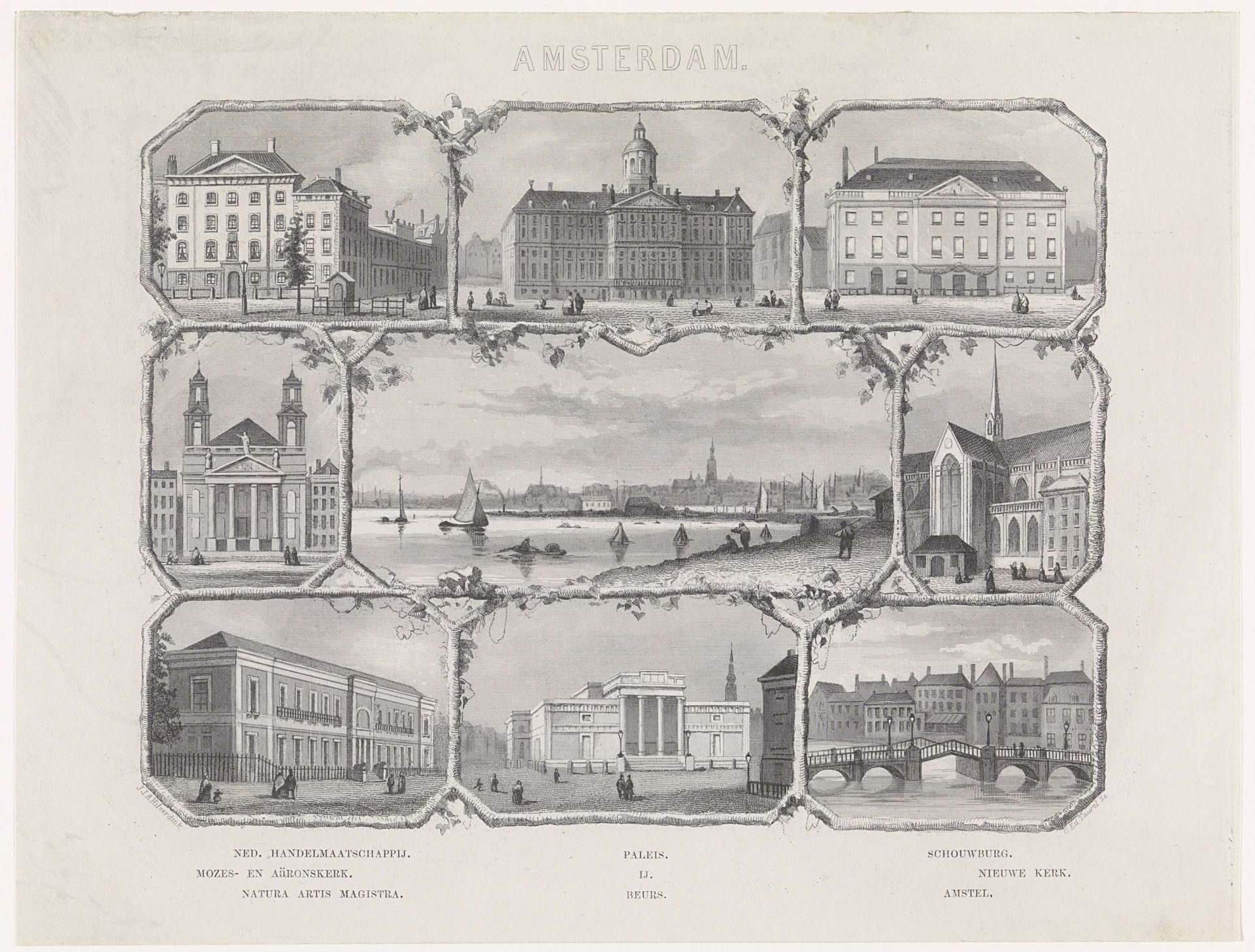 Negen gezichten te Amsterdam by Edouard Taurel