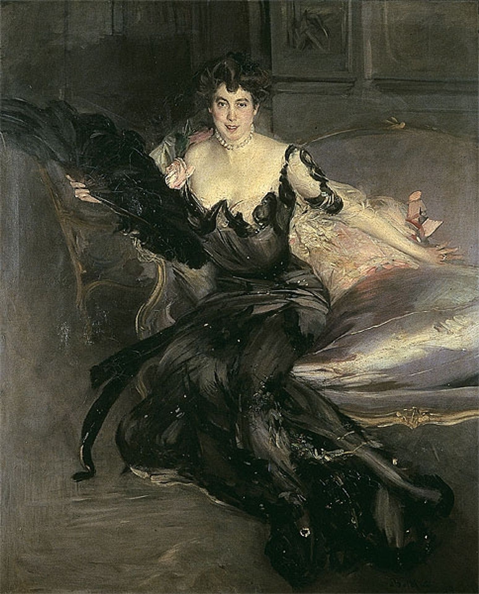 Portrait of a Lady, Mrs Lionel Phillips by Giovanni Boldini