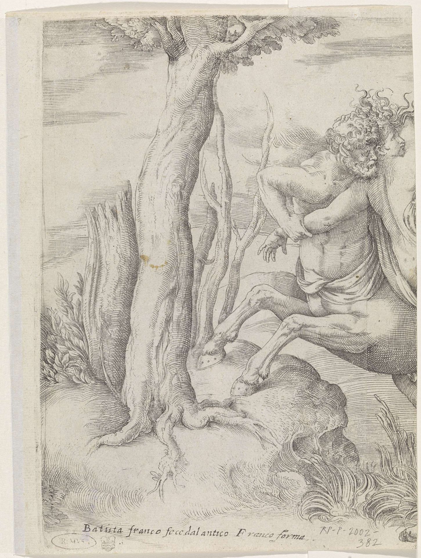 De roof van Deïanira by Battista Franco