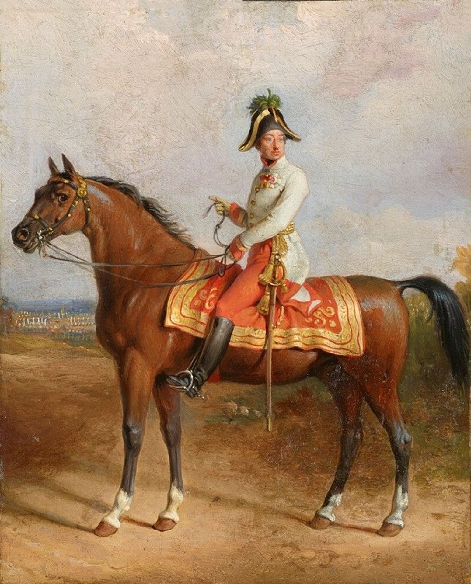 Erzherzog Carl zu Pferd by Johann Peter Krafft