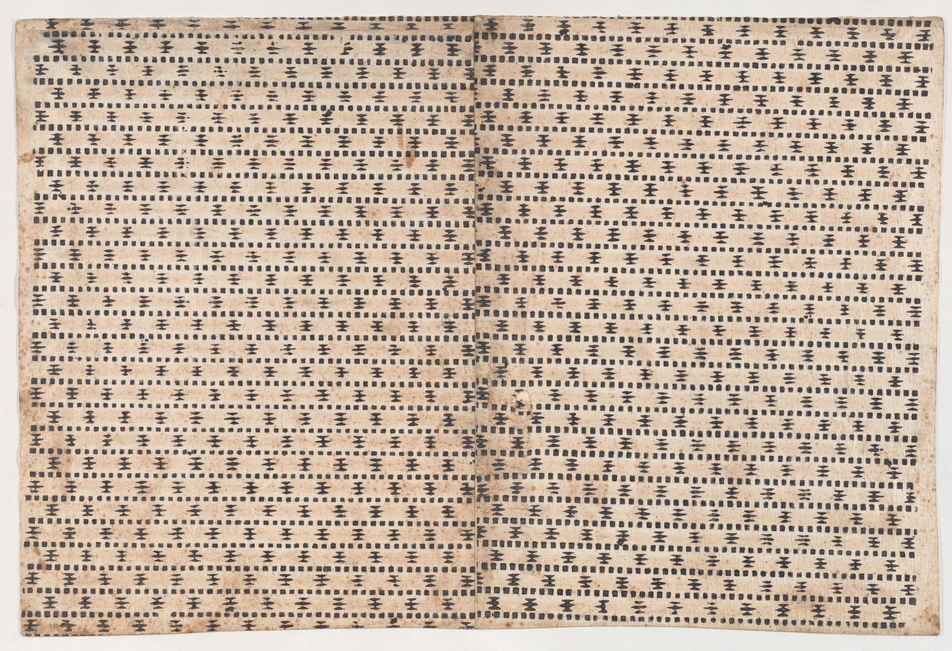 Sheet with overall geometric pattern by Anonymous