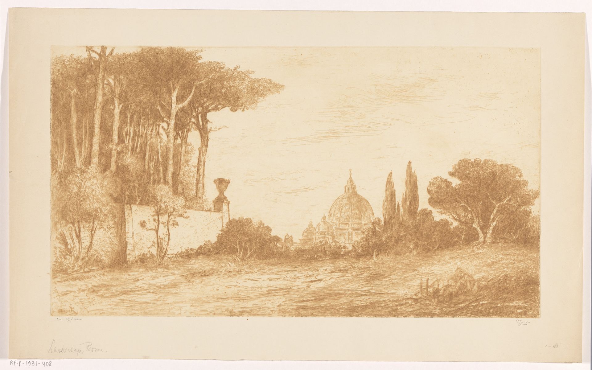 Landschap, Rome by Etienne Bosch