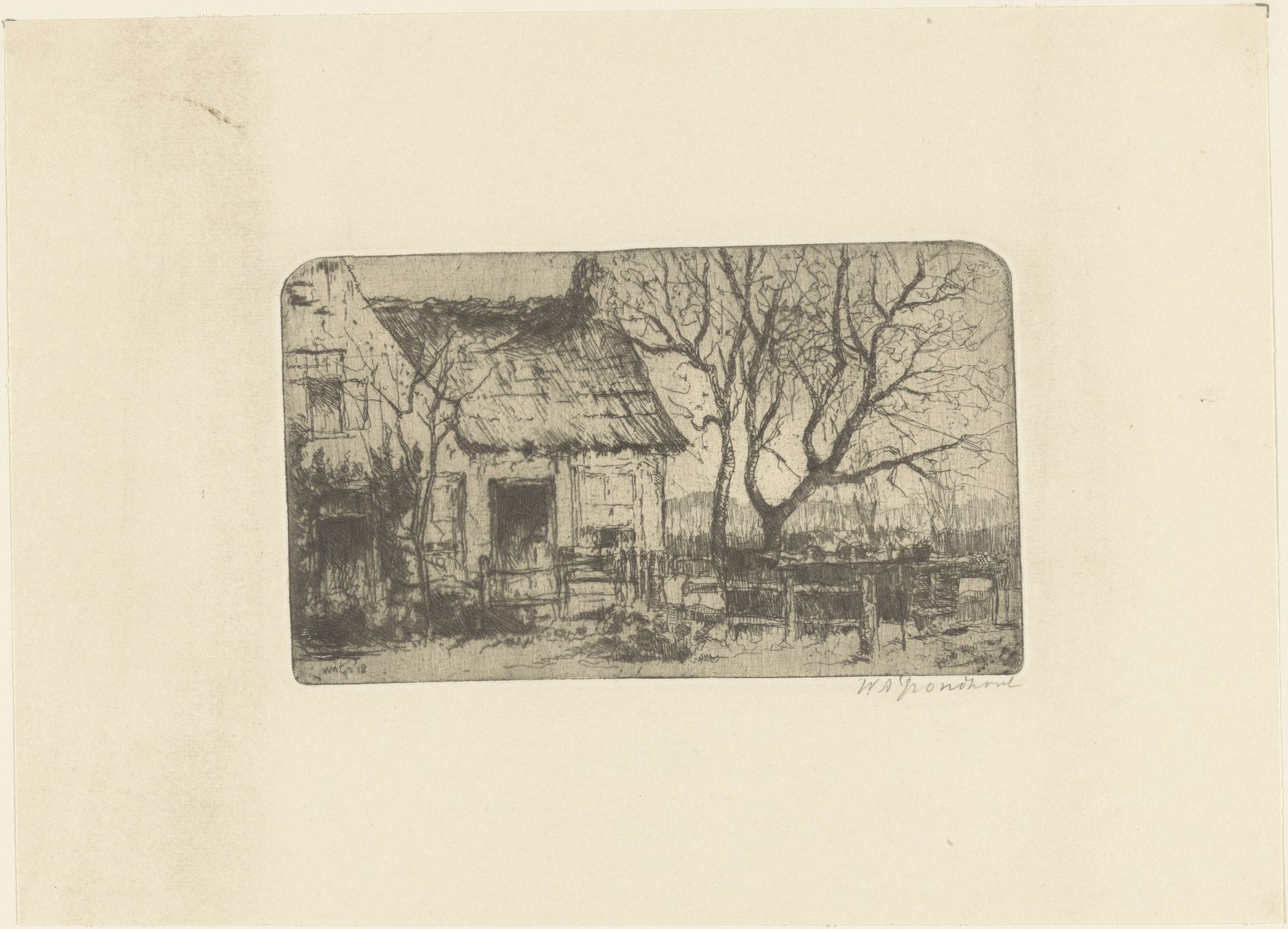 Bij Veere by Willem Adrianus Grondhout