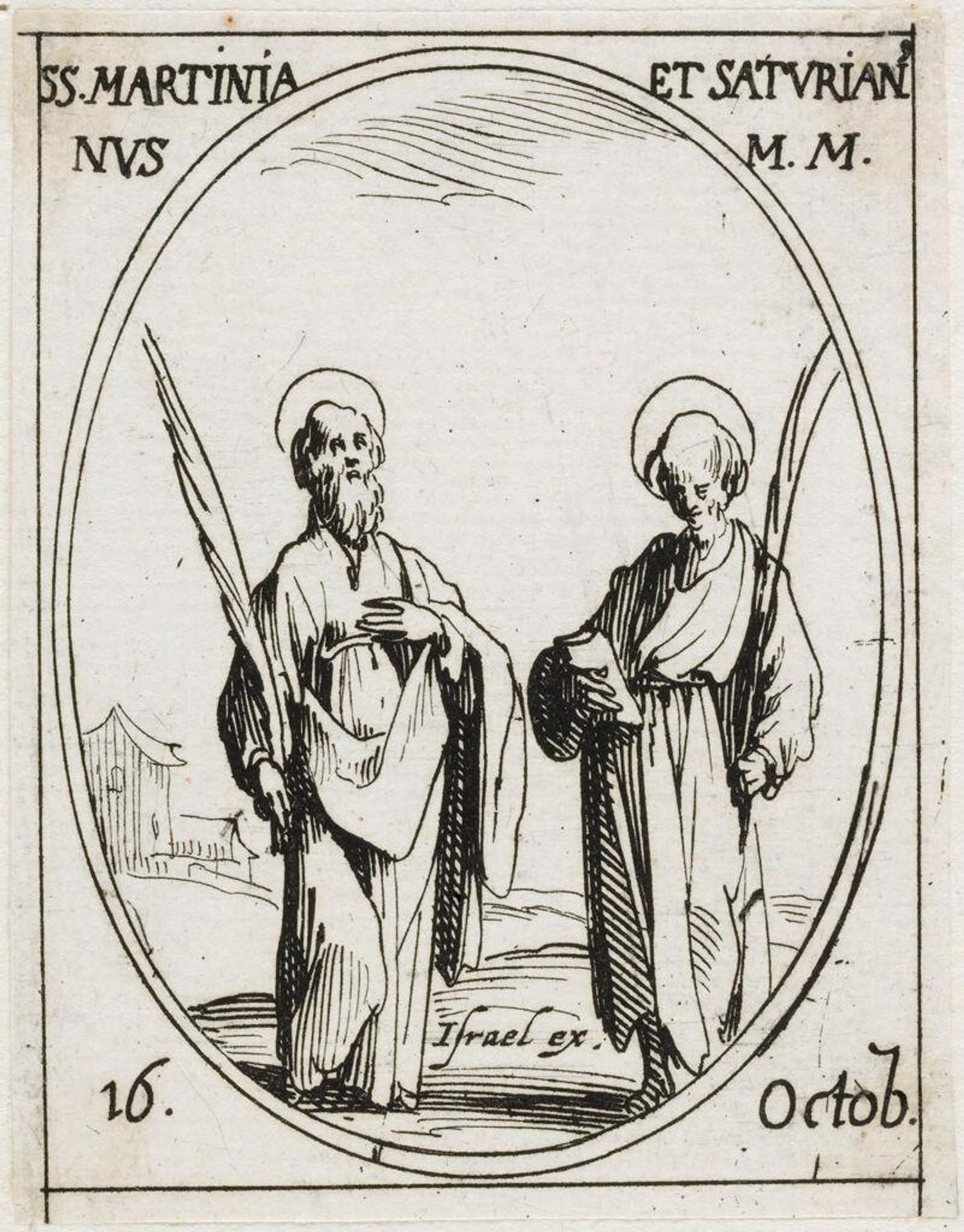 Saints Martianus and Saturnianus by Jacques Callot
