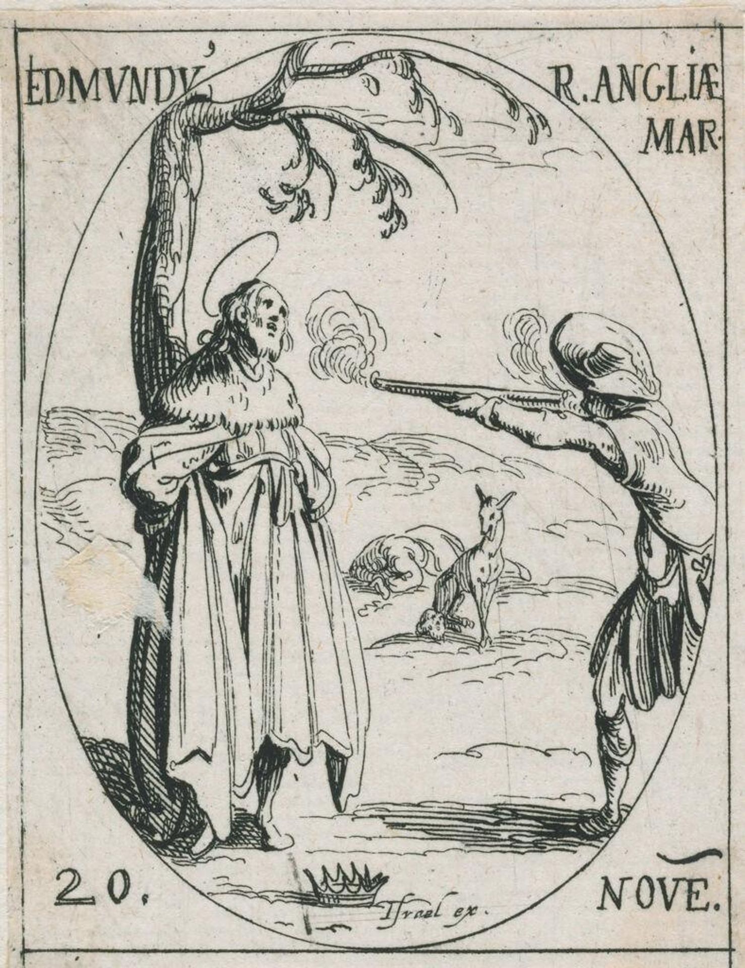 Saint Edmund of England by Jacques Callot