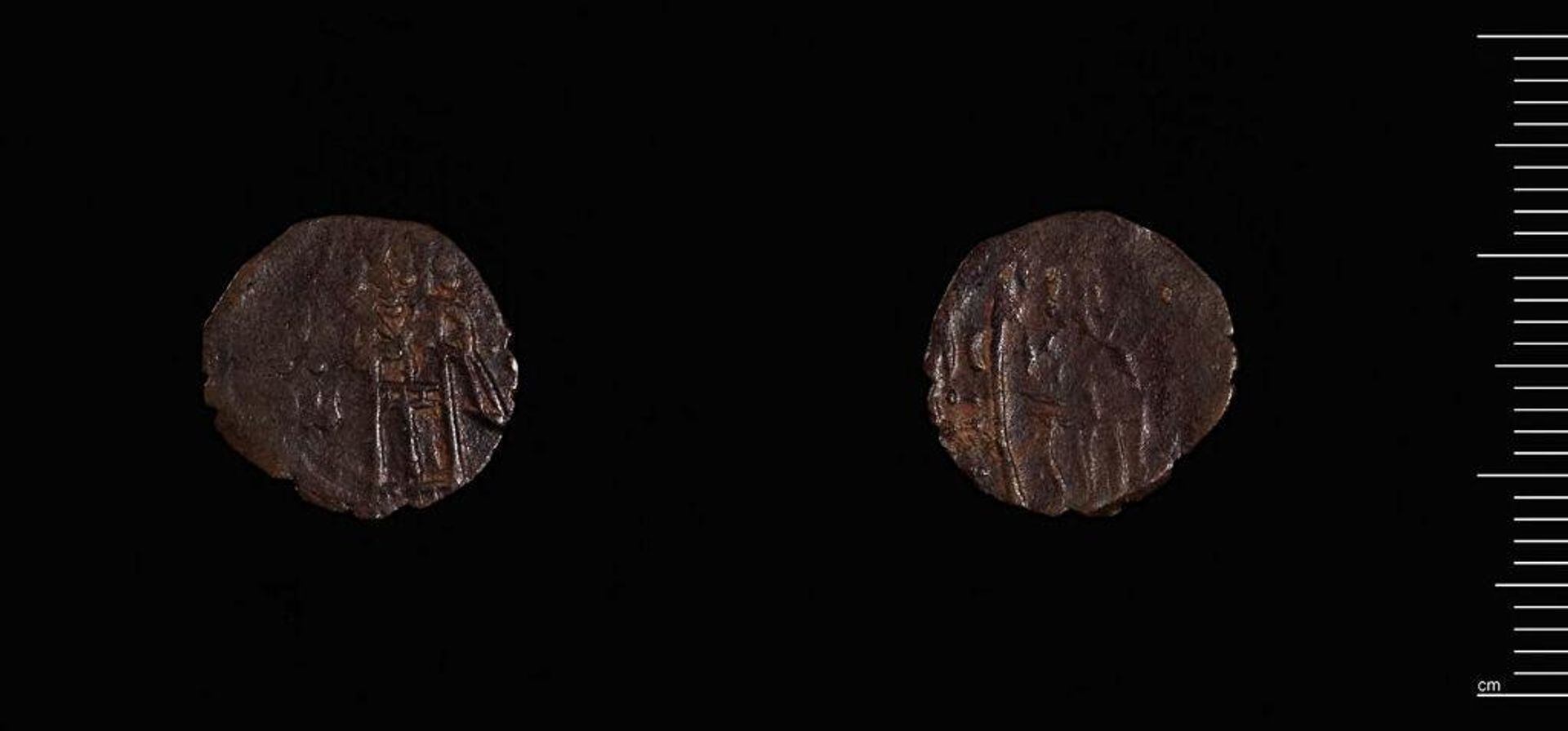 Copper Follis or Tornese of John VII by John VII