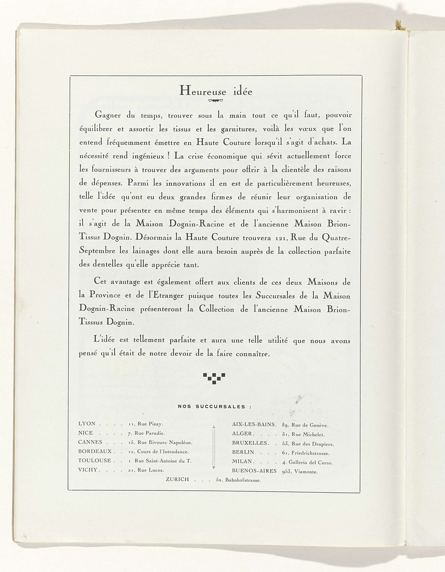 Art - Goût - Beauté, Feuillets de l' élégance féminine, Juin 1932, No. 142, 12e Année, p. 4 by H. Rouit