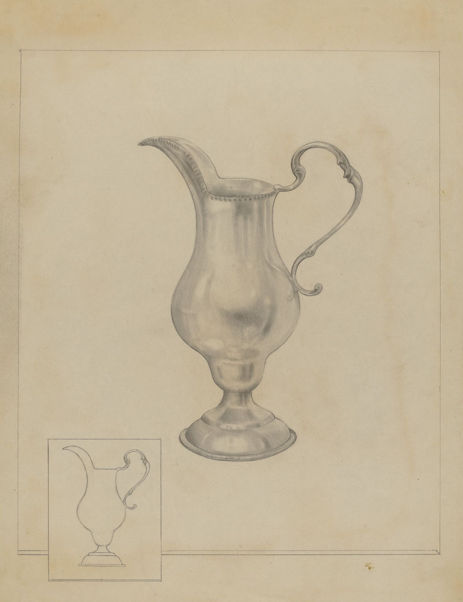 Silver Pitcher by Isidore Steinberg