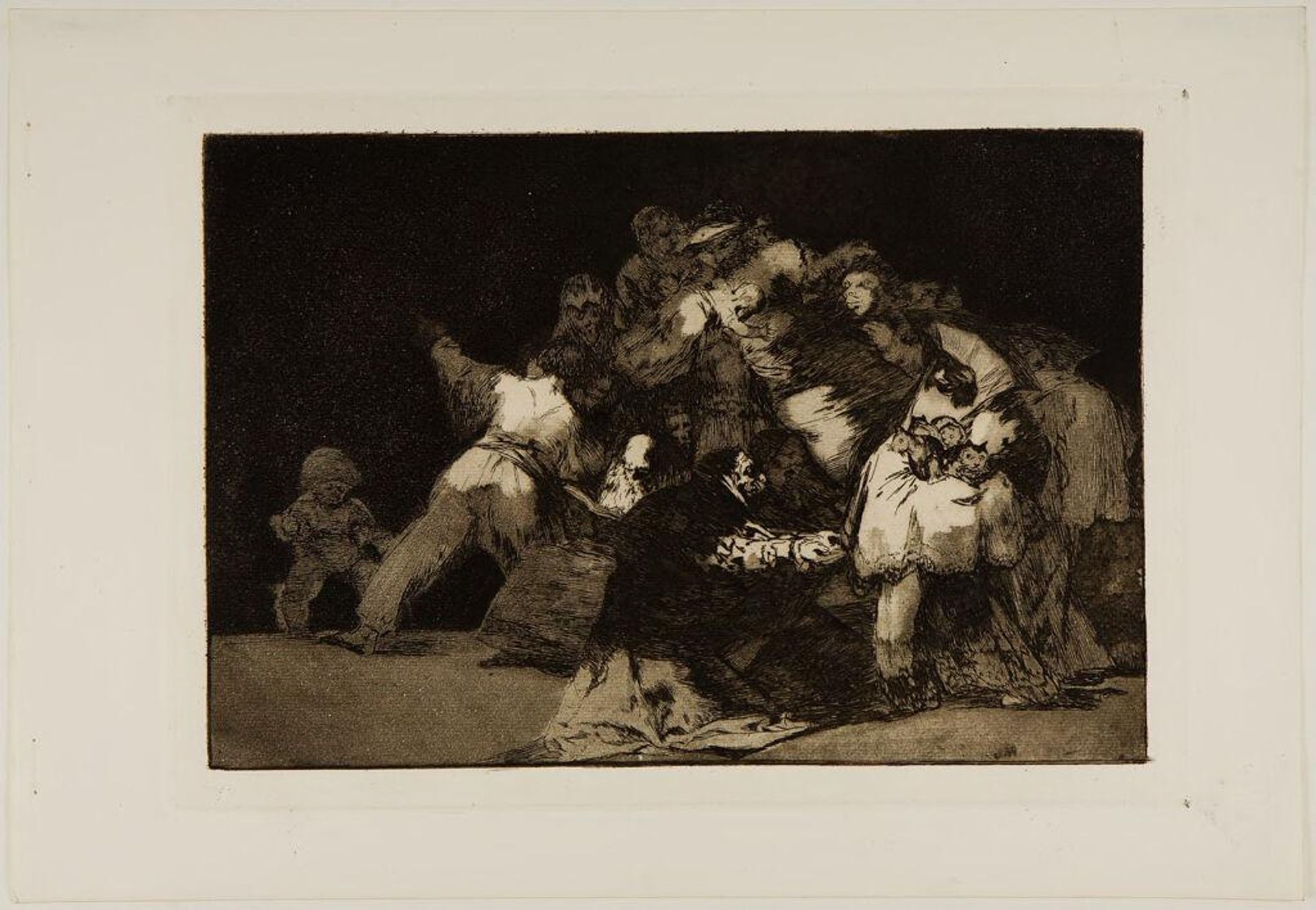The Claws of a Cat and the Dress of a Devotee - Similar to Vice is Often Clothed in Virtue's Habit: General Folly by Francisco JosÃ© de Goya y Lucientes