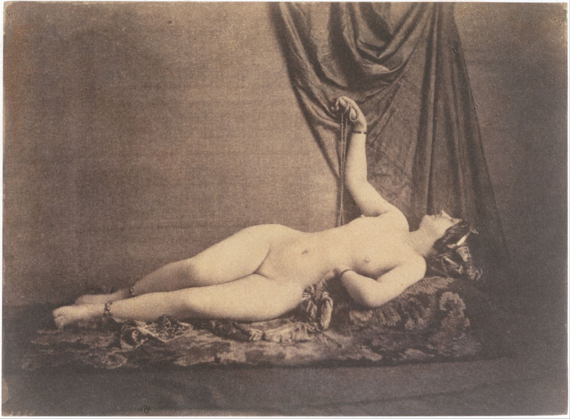 [Reclining Female Nude] by Julien Vallou de Villeneuve