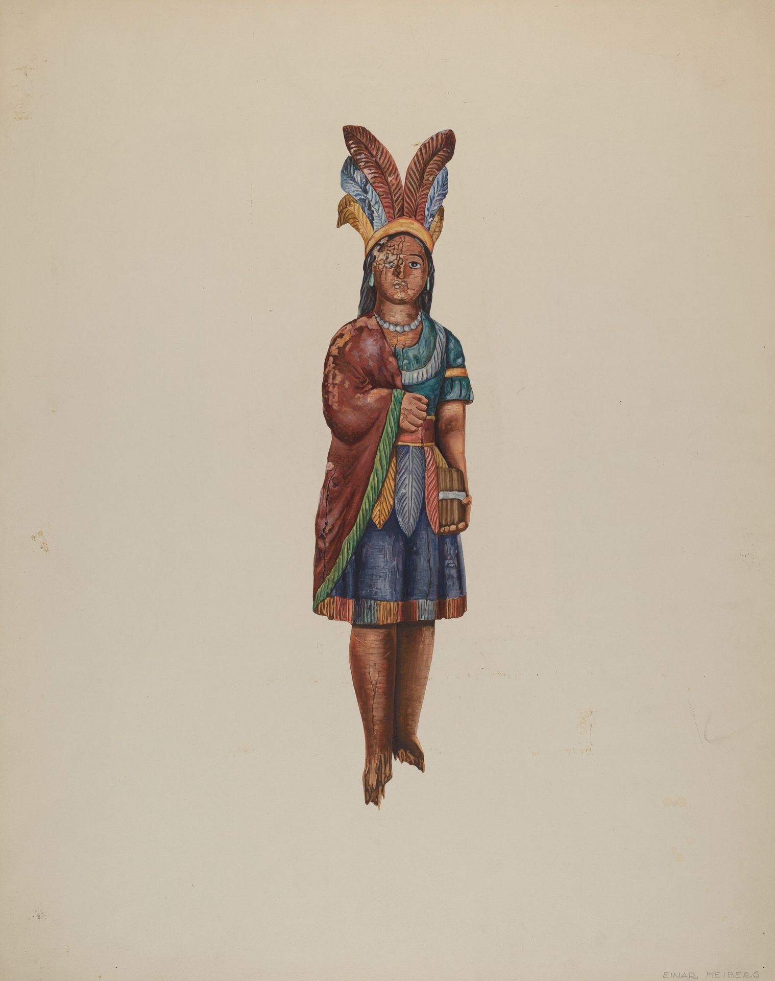 Cigar Store Indian by Einar Heiberg