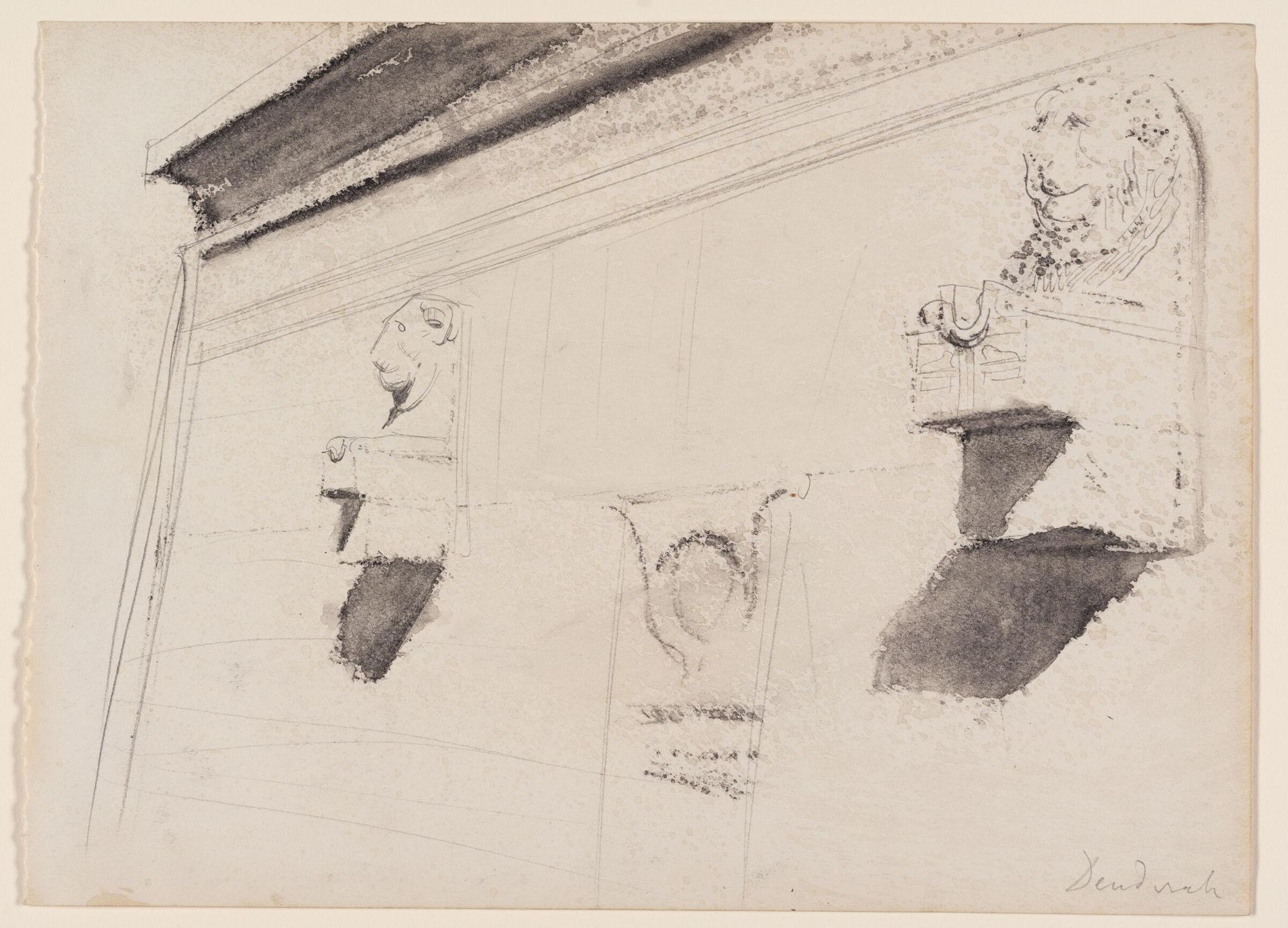 Wall Relief of Lions at Denderah, Egypt by John Singer Sargent