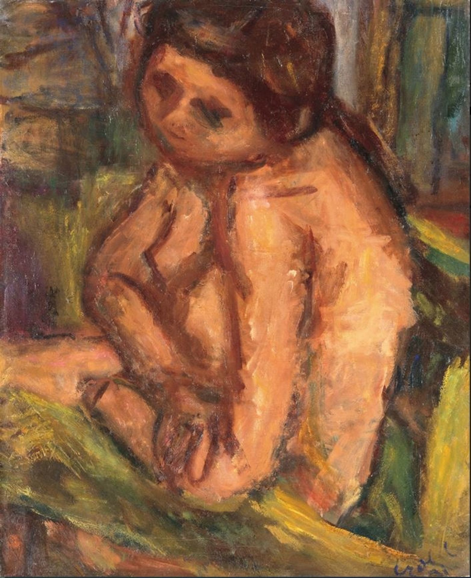 Czobel Béla Half Nude by Bela Czobel