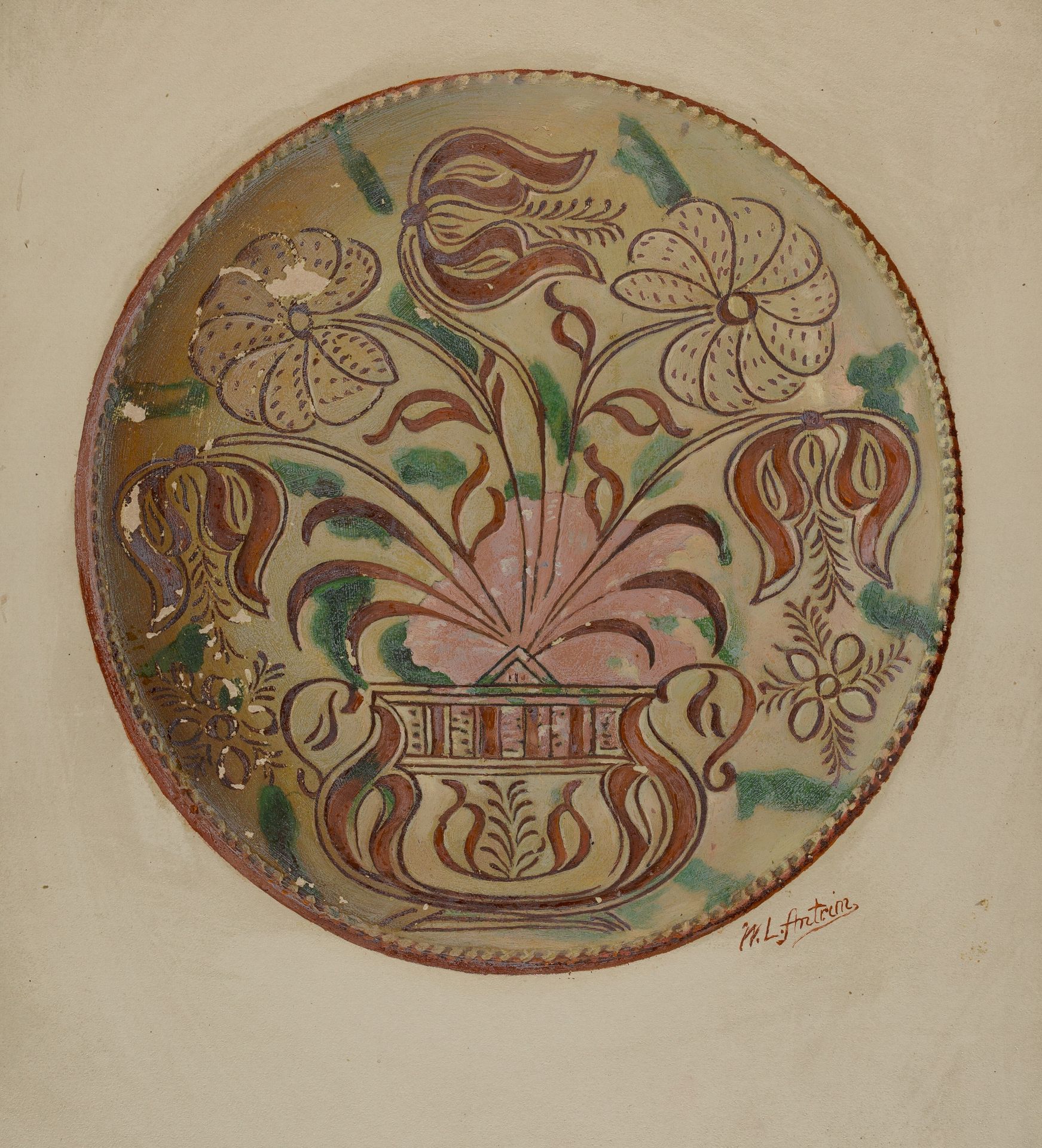 Pa. German Plate by William L. Antrim