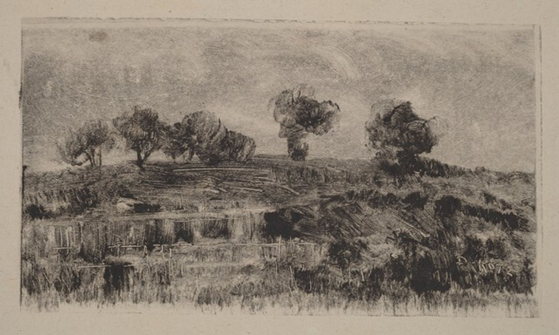 Landscape with Trees by Daniel Kotz