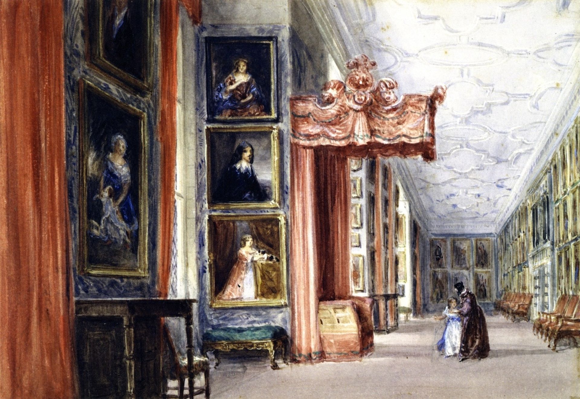 The Long Gallery, Hardwick Hall, Derbyshire by David Cox