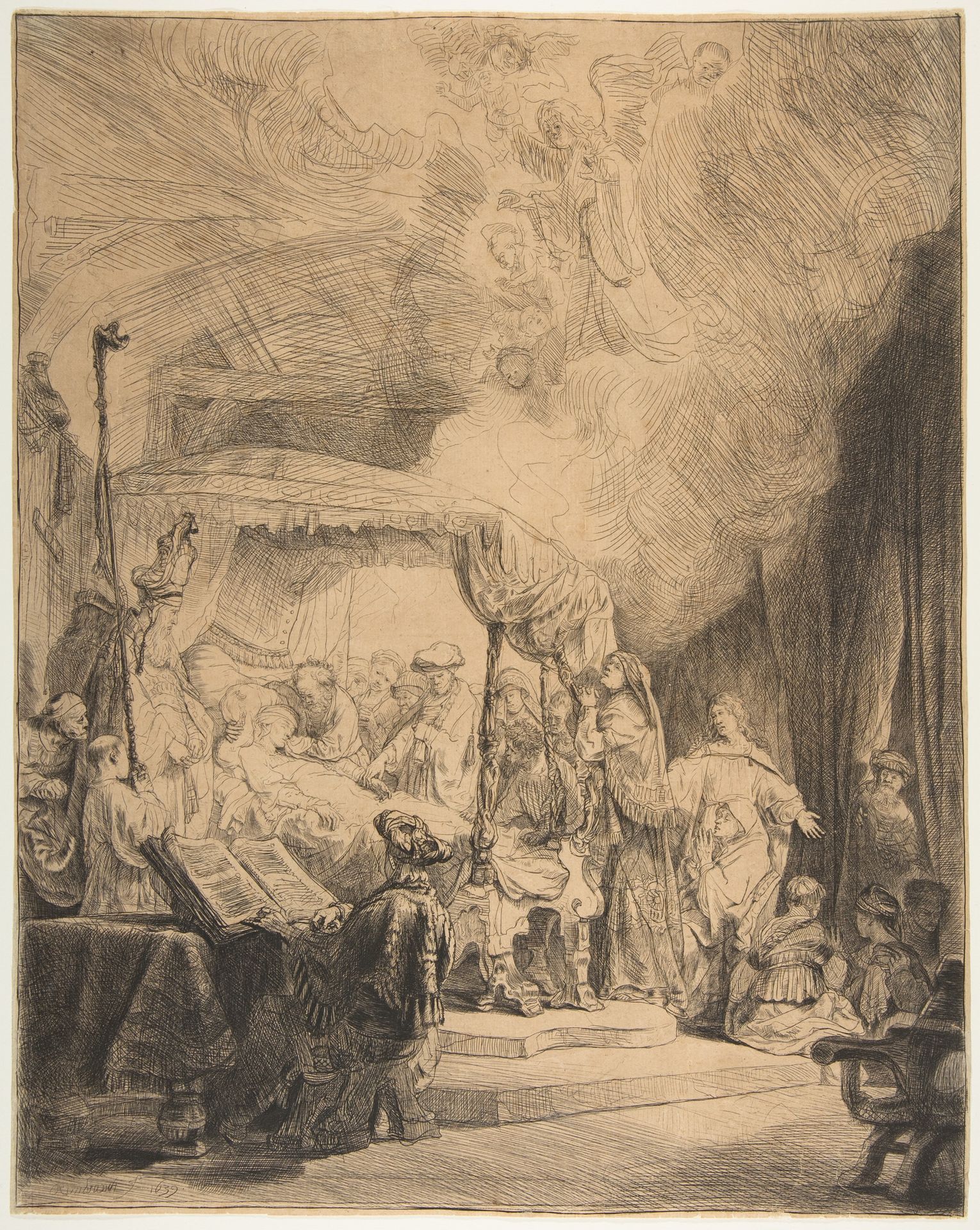 The Death of the Virgin by Rembrandt van Rijn