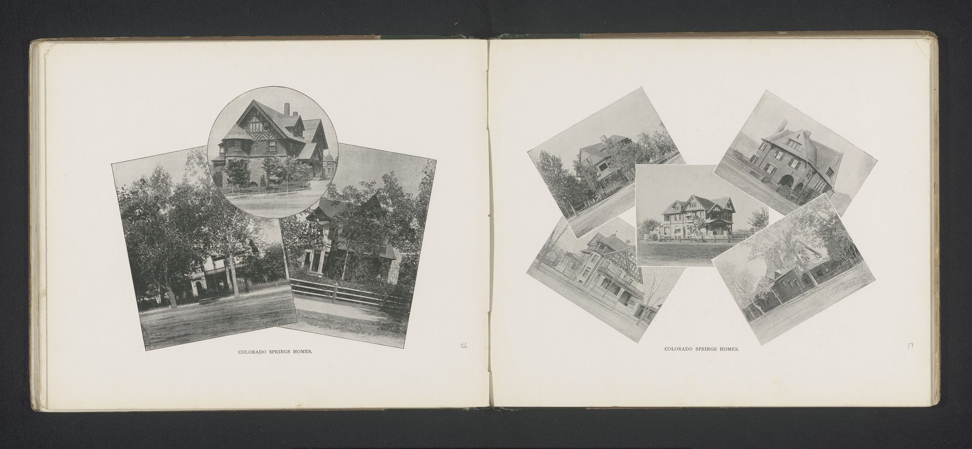 Fotomontage van villa's in Colorado Springs by Anonymous