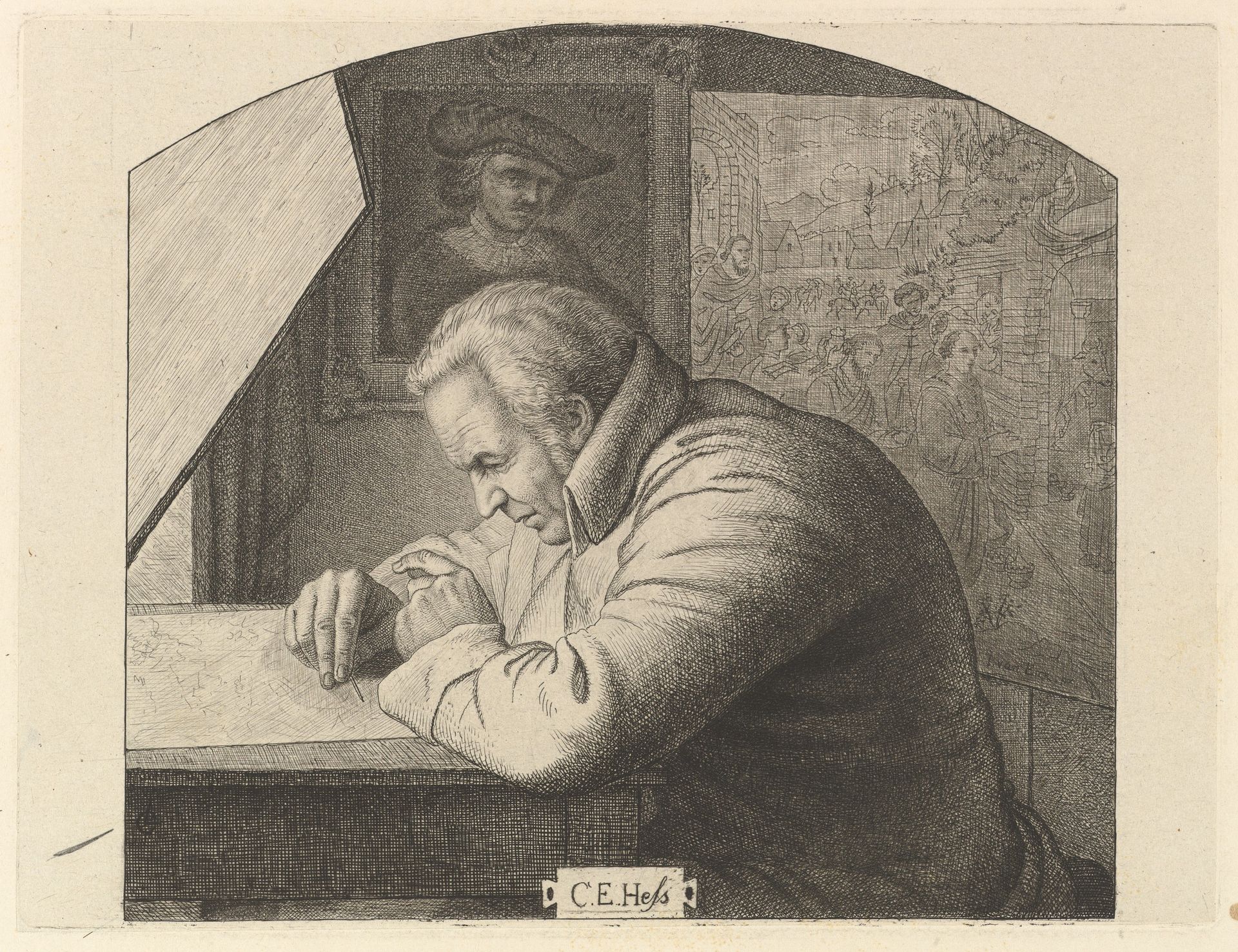 Carl Ernst Christoph Hess by Ludwig Emil Grimm