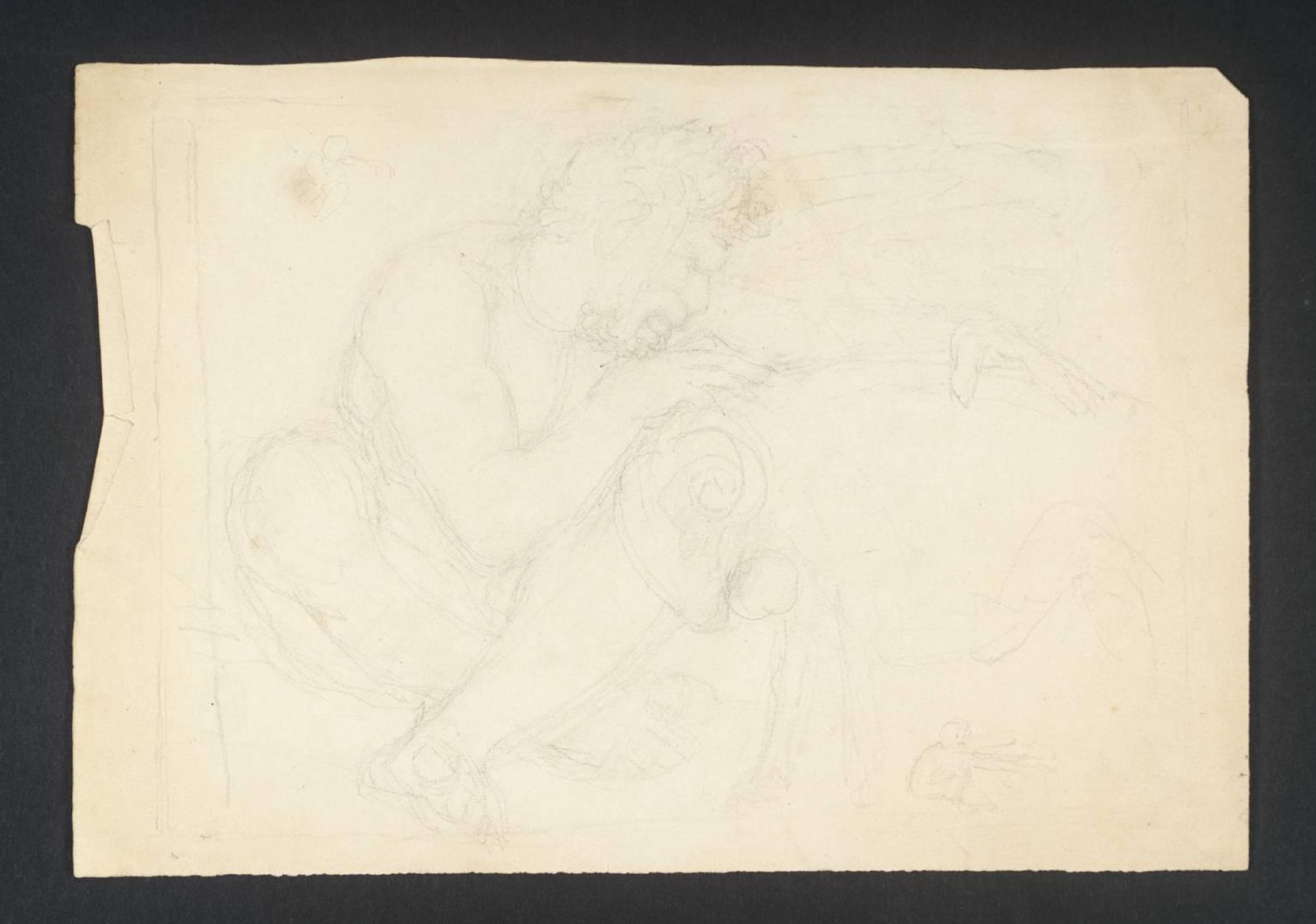 [title not known] Verso: Individual Figure Sketches by John Flaxman