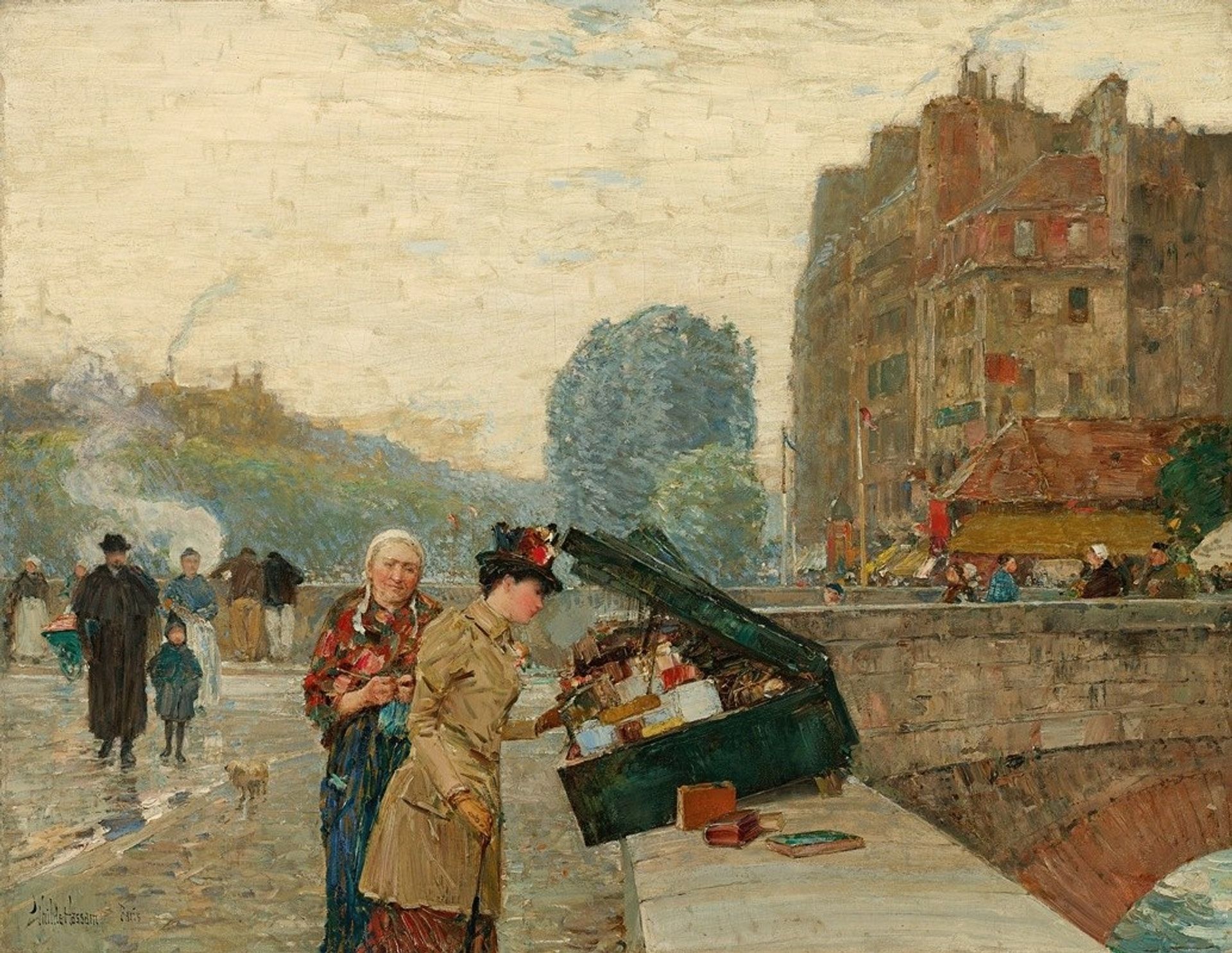 Quai St. Michel by Childe Hassam