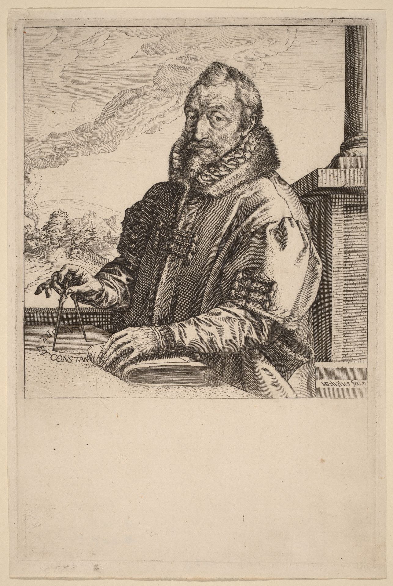 Christopher Plantin by Hendrick Goltzius