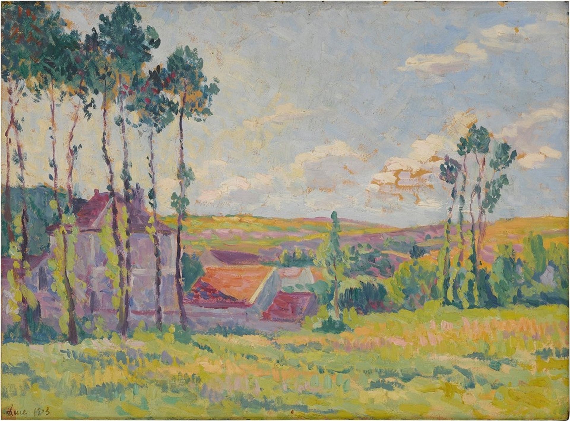 Moulineux, la teinderie by Maximilien Luce