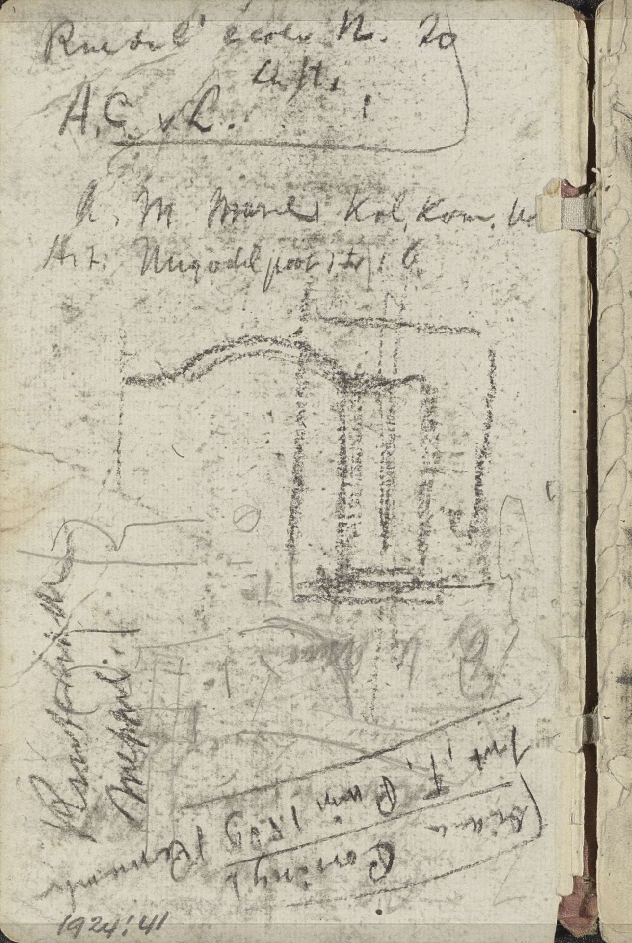 Architectuurstudie by George Hendrik Breitner