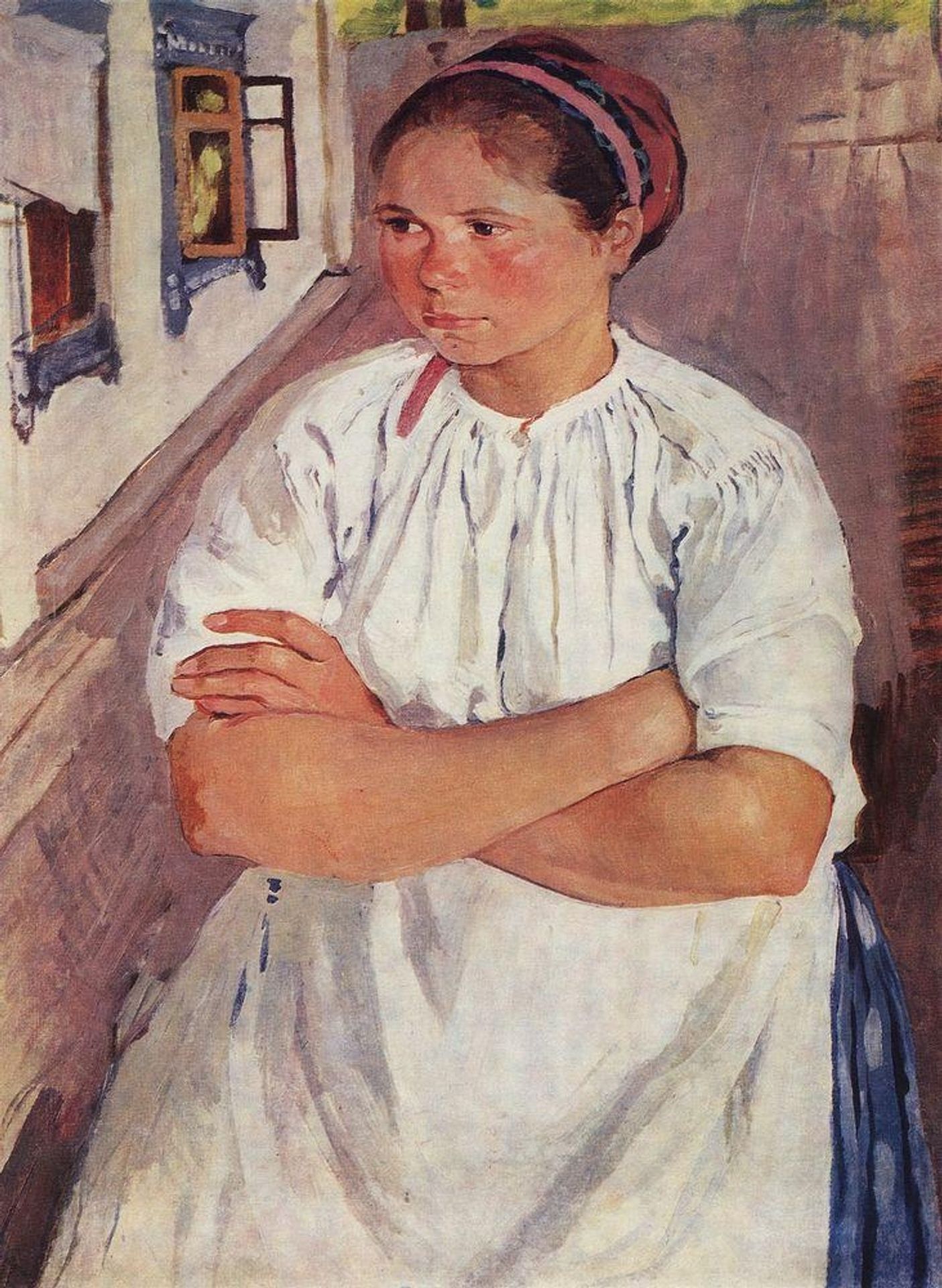 Portrait of a nurse by Zinaida Serebriakova