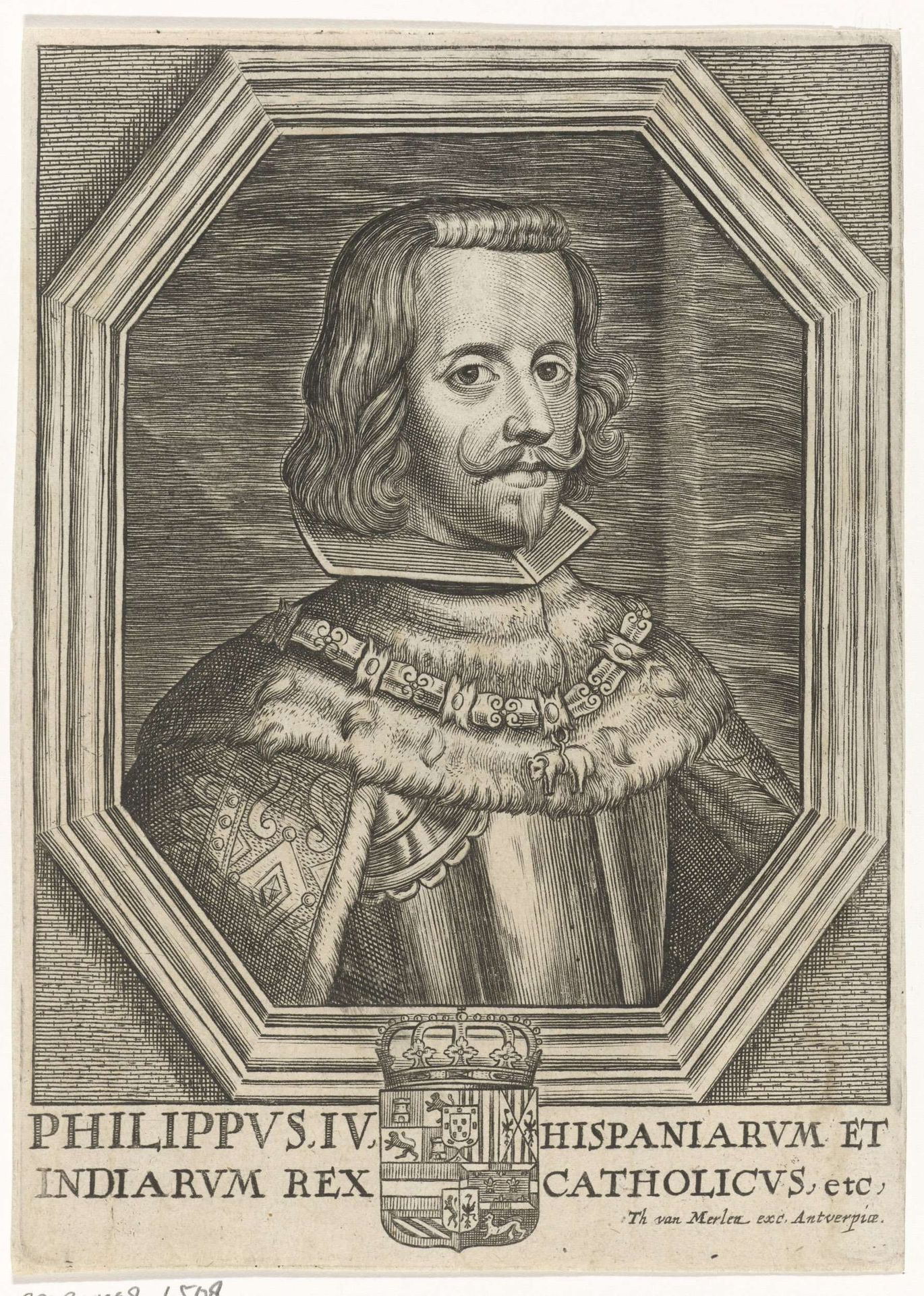 Portret van koning Filips IV van Spanje by Theodor van (II) Merlen