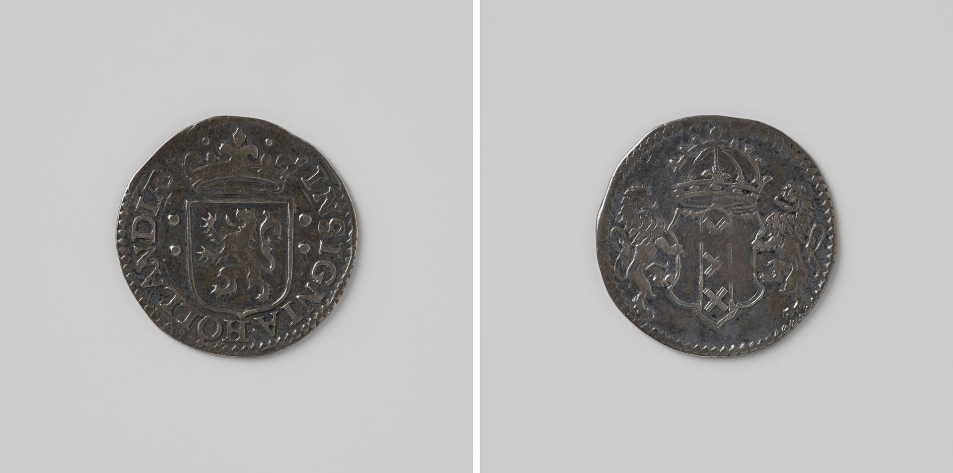 Verenigde Amsterdamse Compagnie, munt ter vervanging van de Spaanse 1/2 reaal by Jacob de (muntmeester) Jonge