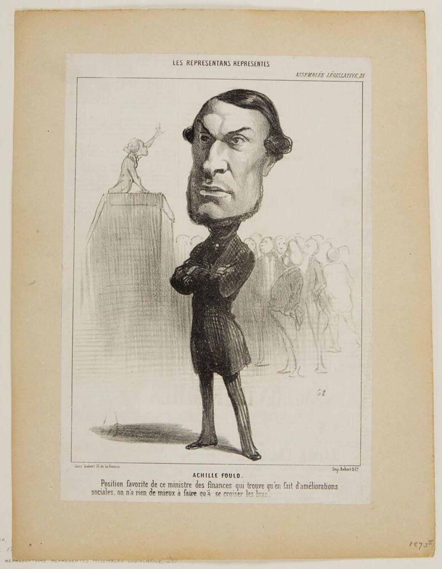 Achille Fould by Honoré Daumier