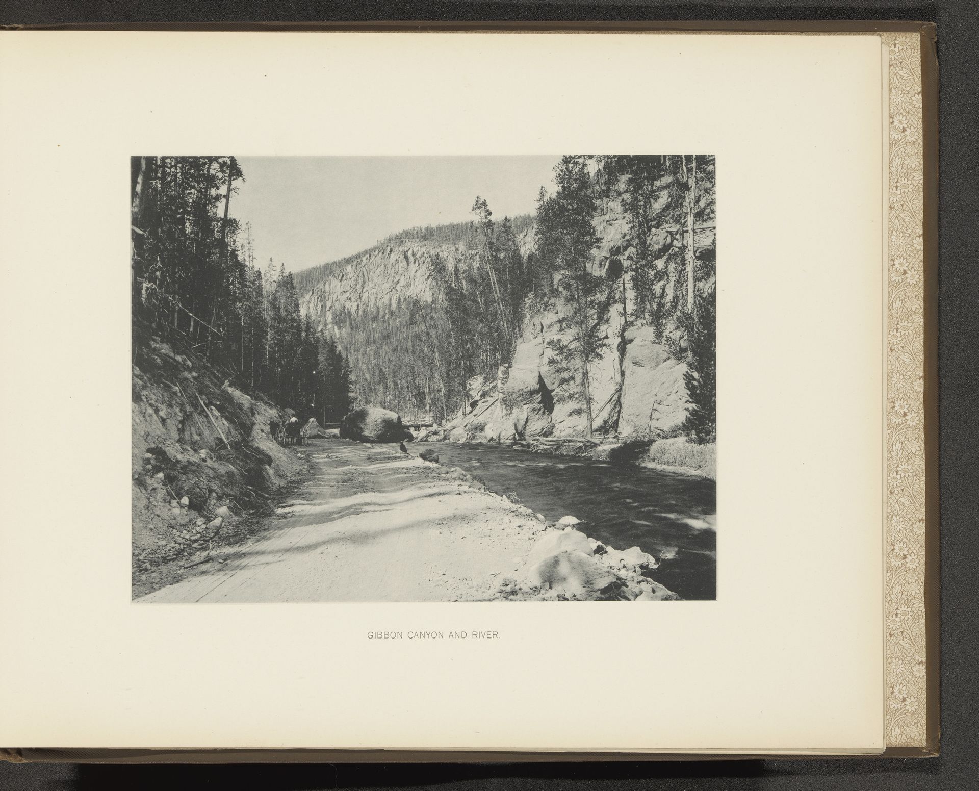 Gibbon Canyon and river by Frank Jay Haynes