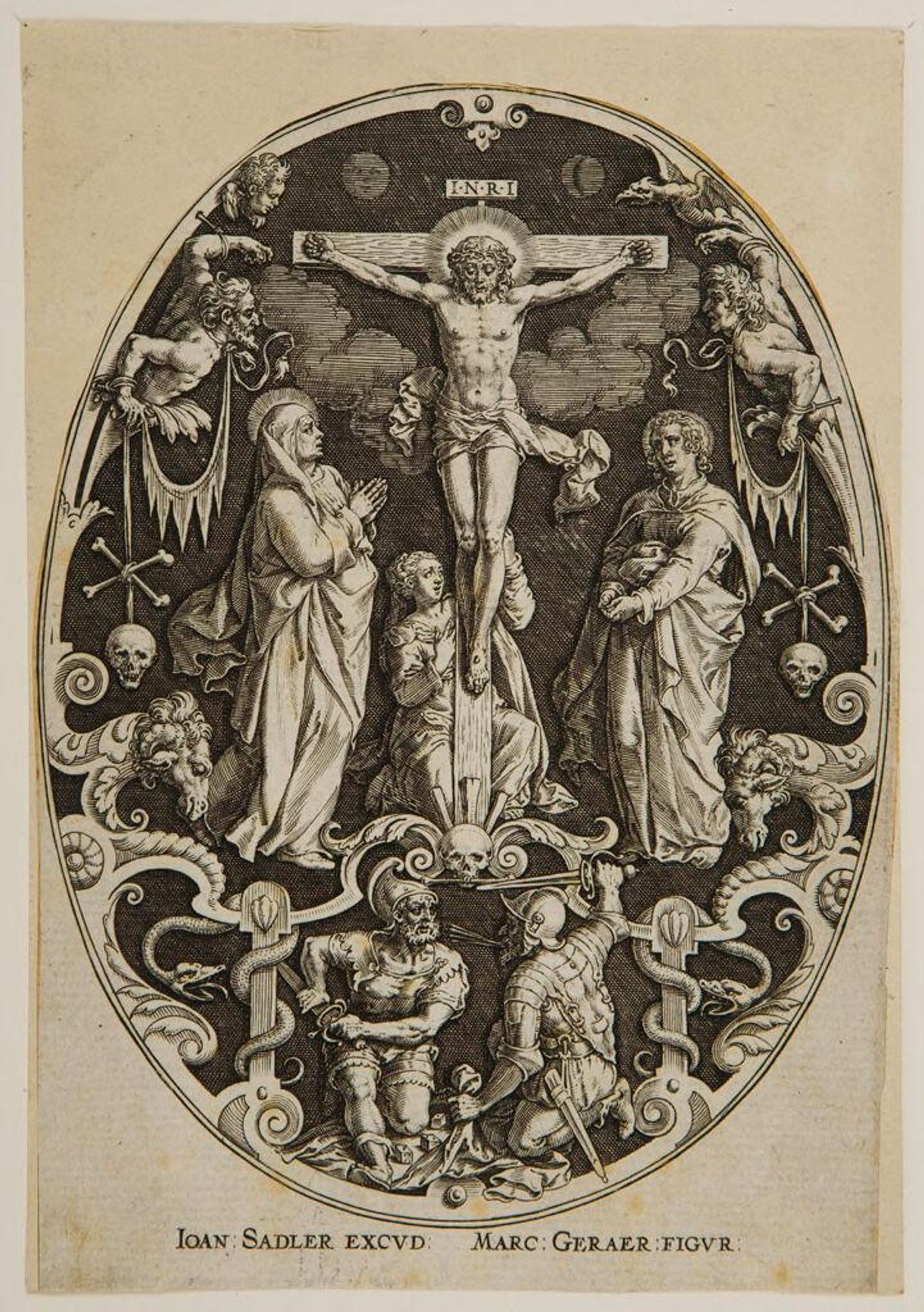Crucifixion by Johann Sadeler I