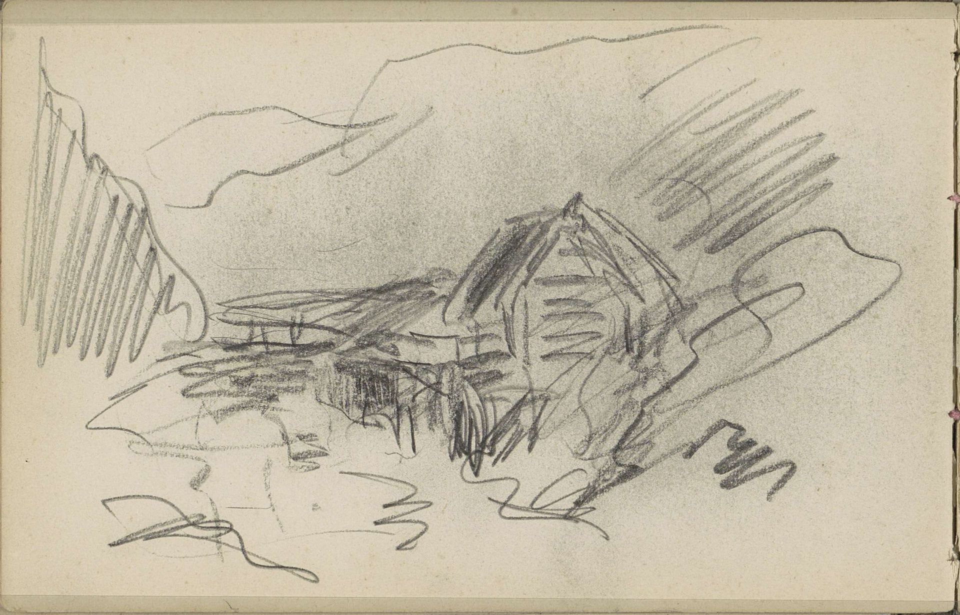 Landschap met bebouwing by Louis Apol