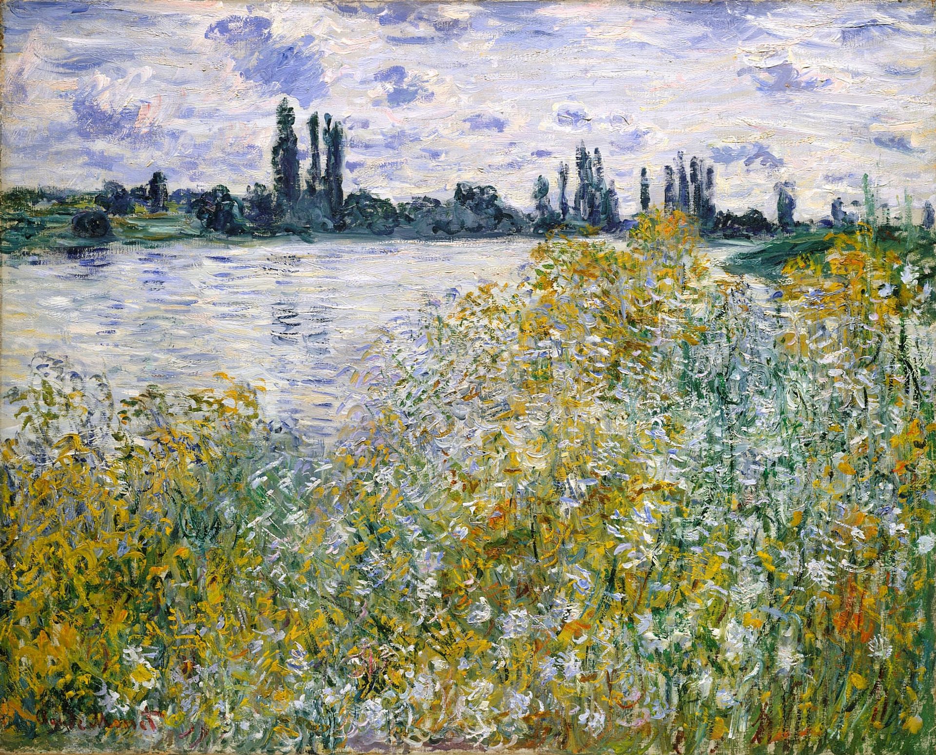 Isle of Flowers on Siene near Vetheuil by Claude Monet