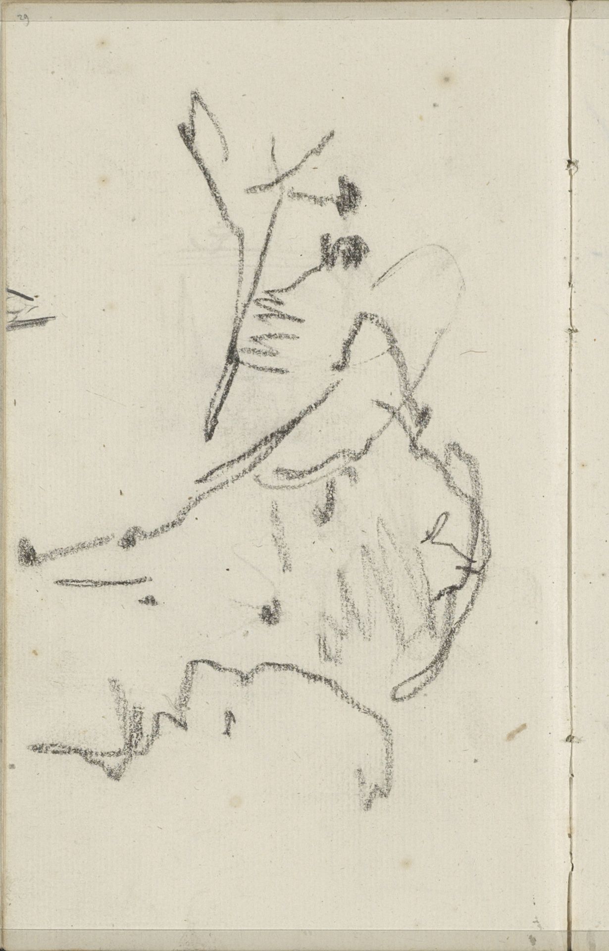 Studie, mogelijk van een landschap by George Hendrik Breitner