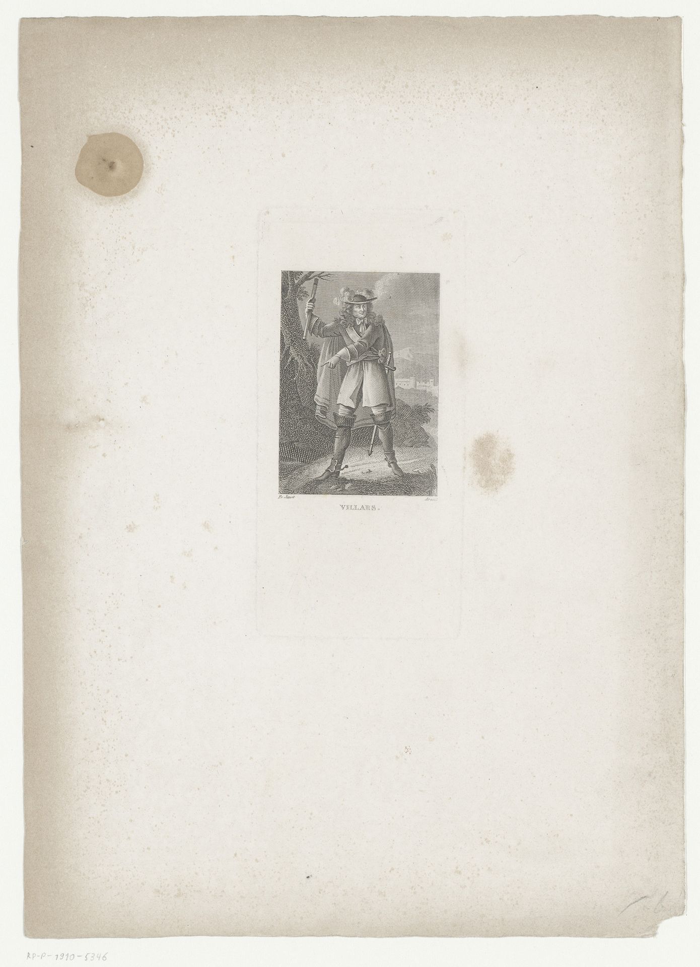 Portret van Claude Louis Hector de Villars by François Janet