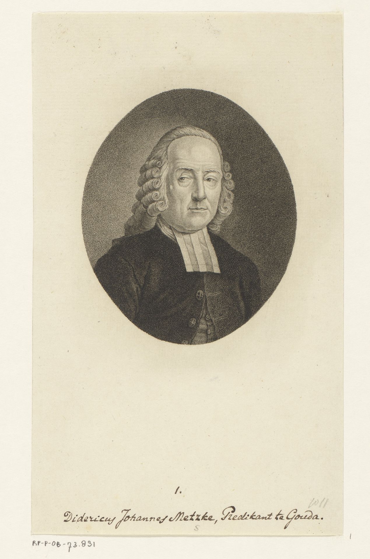 Portret van Dirk Jan Metske by Hendrik Roosing