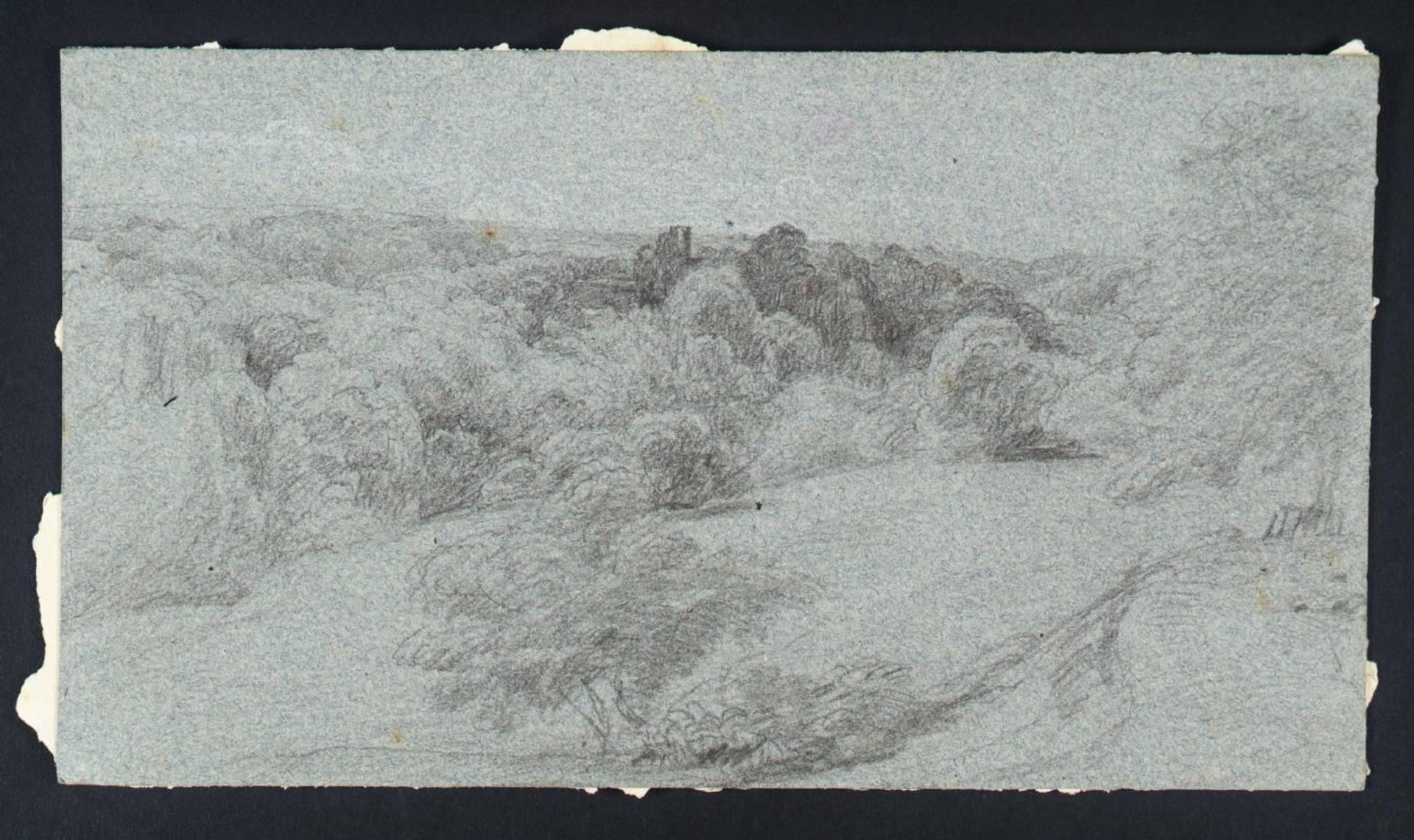 A Park, Castle in Distance by William Henry Hunt